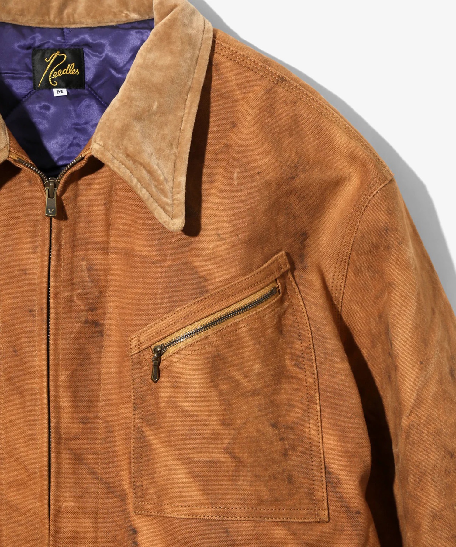 Zipped Work Jacket - Duck Canvas / Kakishibu Dye NEEDLES