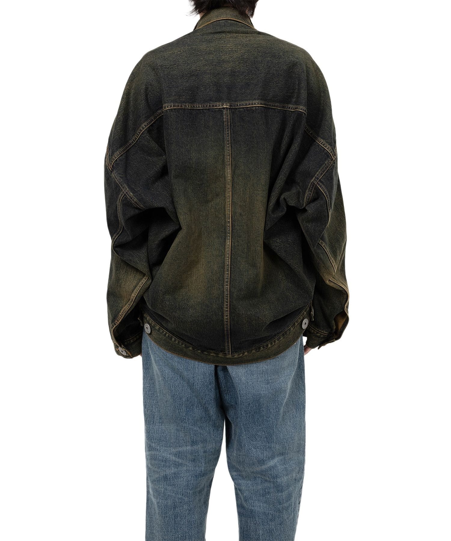 FRONT LAYERED DENIM JACKET Maison MIHARA YASUHIRO