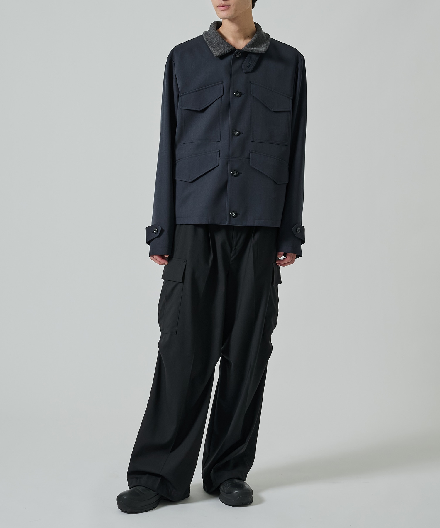 Rib Collar 4 Pockets Blouson UJOH HOMME