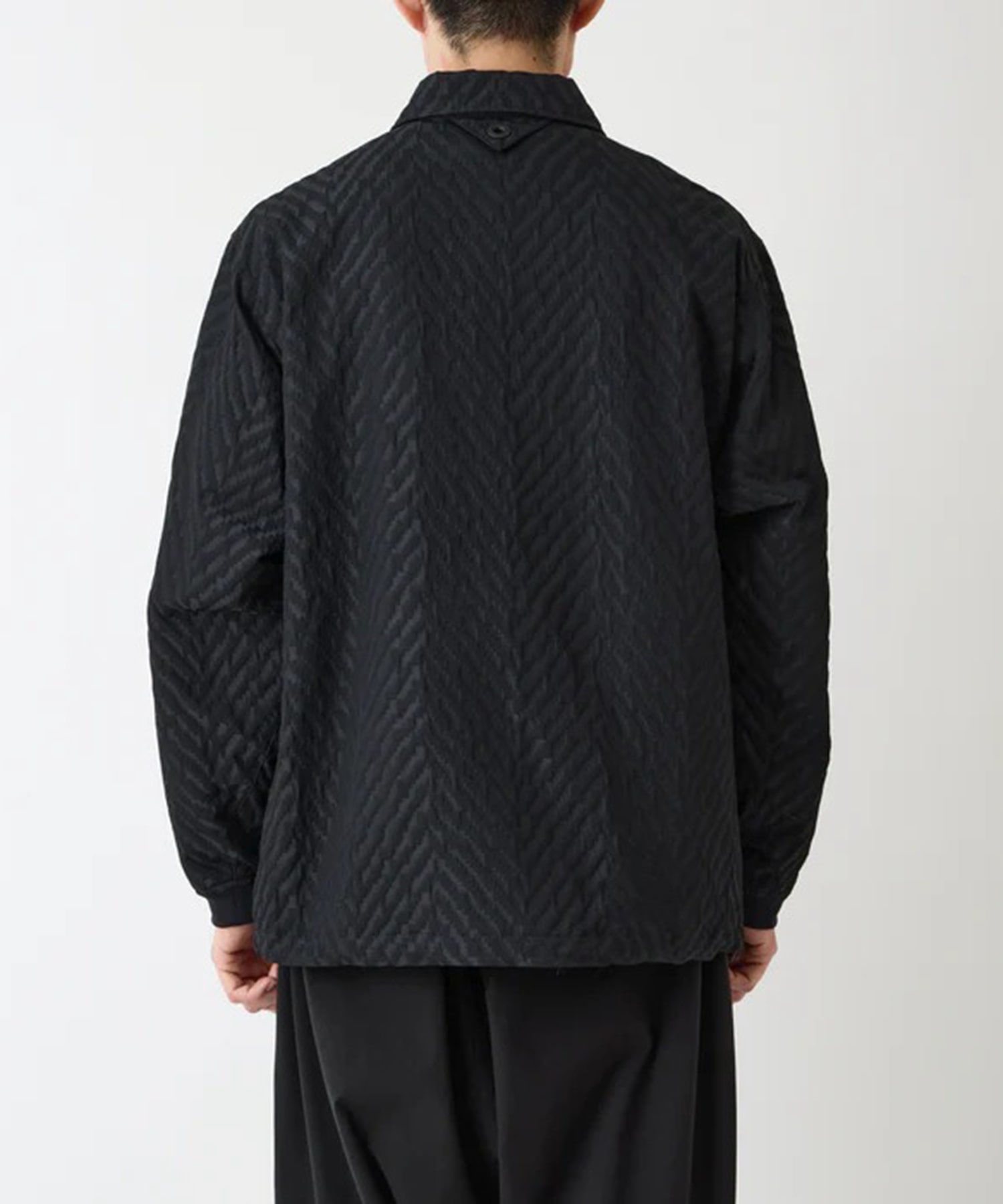 WINDSTOPPER HERRINGBONE JACQUARD COACH JACKET White Mountaineering