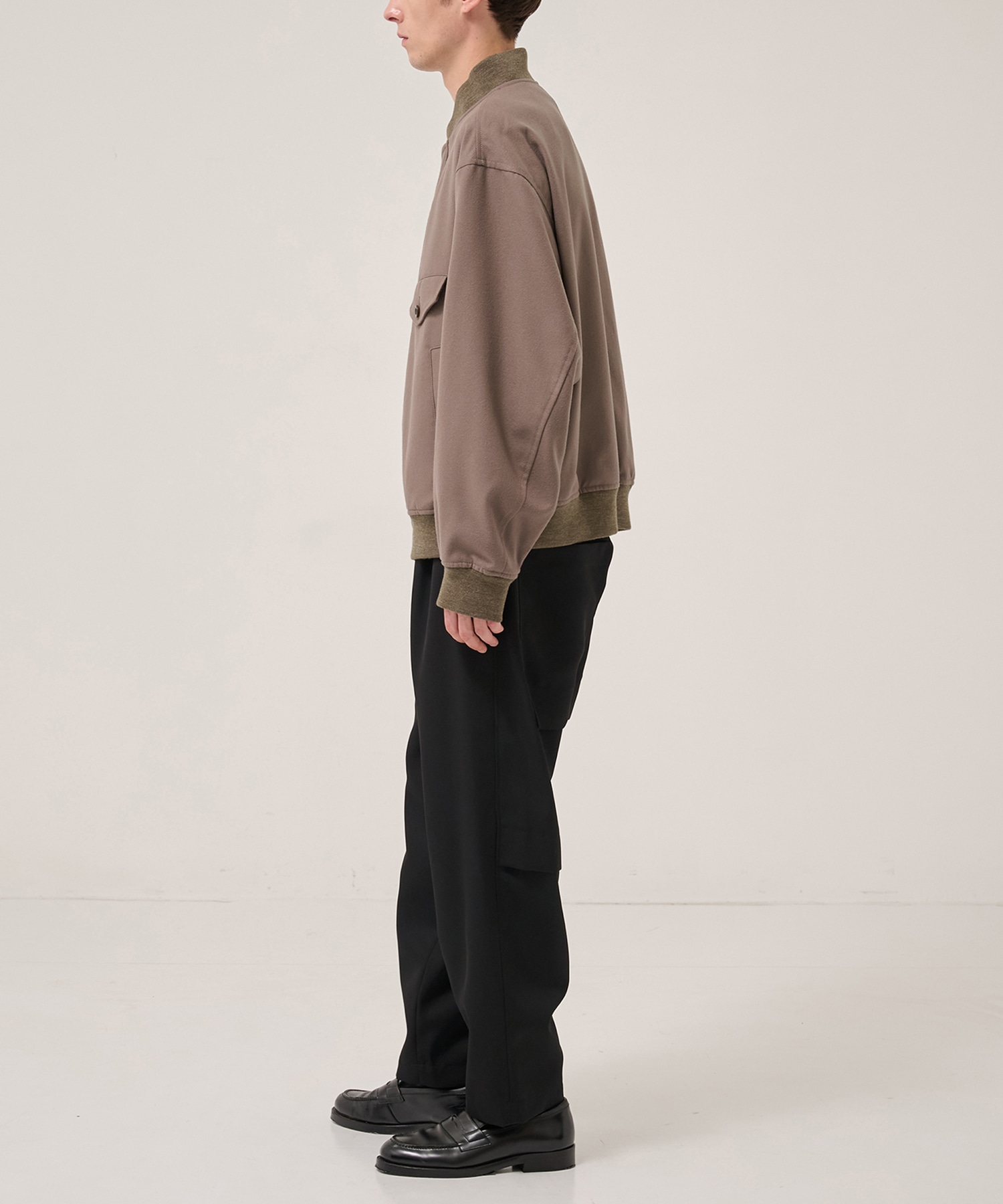 4 Pockets Zip-up Rib Blouson UJOH HOMME