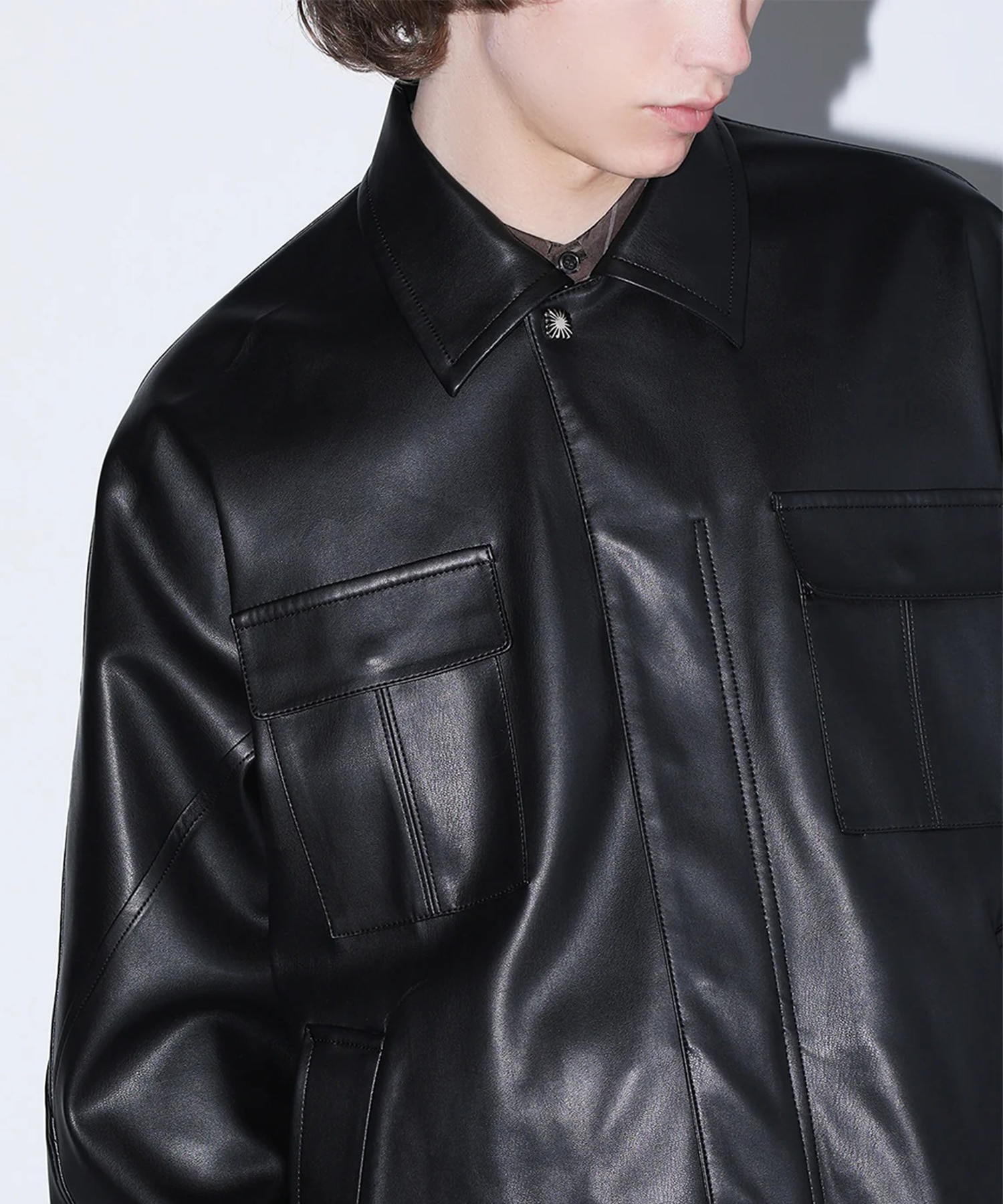 Leather shirt blouson TOGA VIRILIS