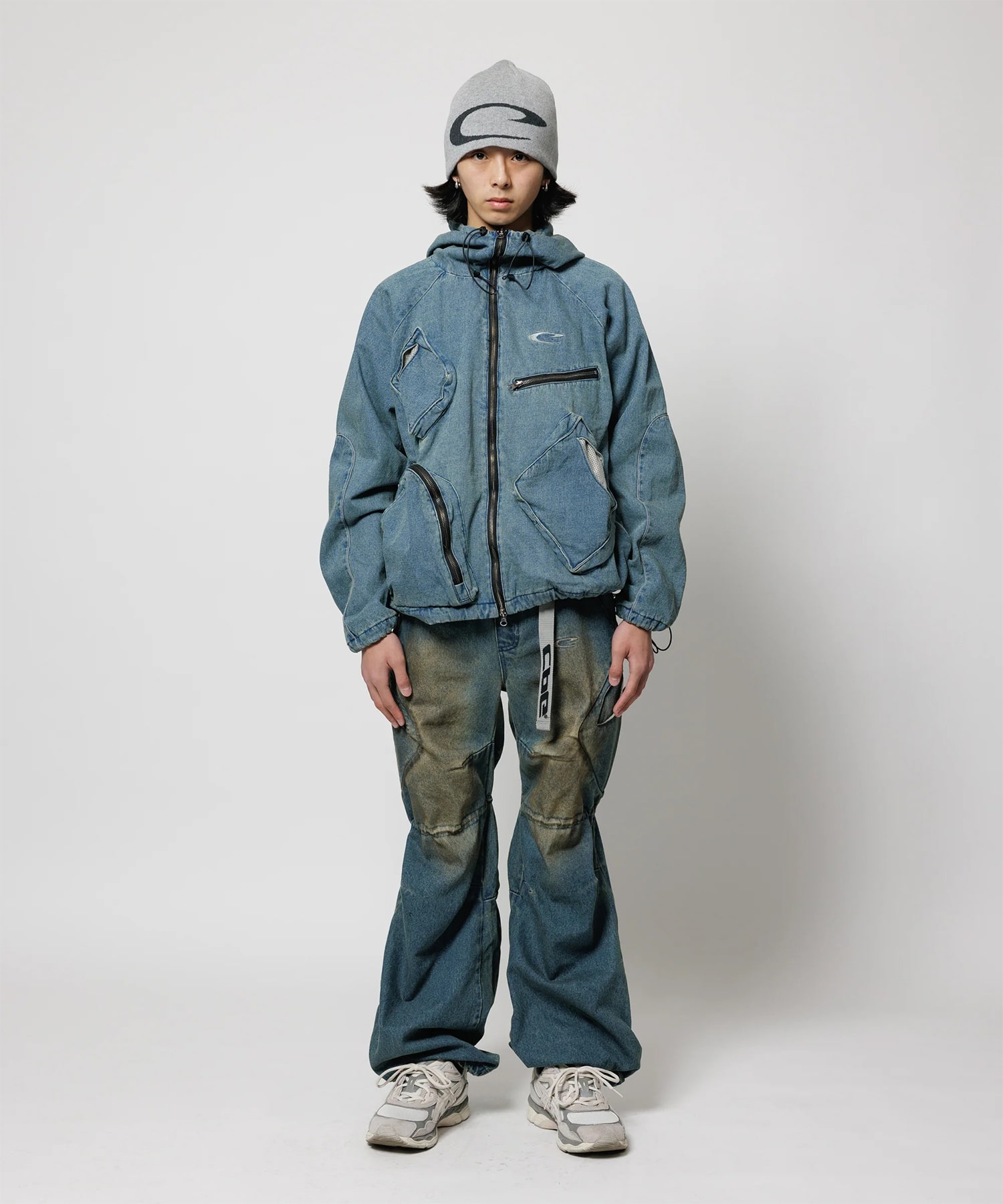 CPG RHOMBUS POCKET FADE DENIM JACKET CPG