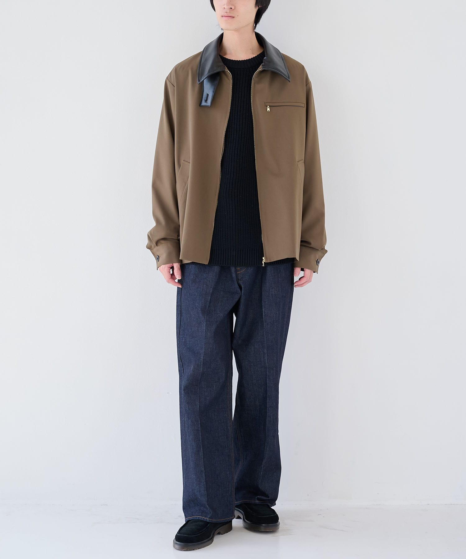 別注 Leather Color Zip Blouson CULLNI