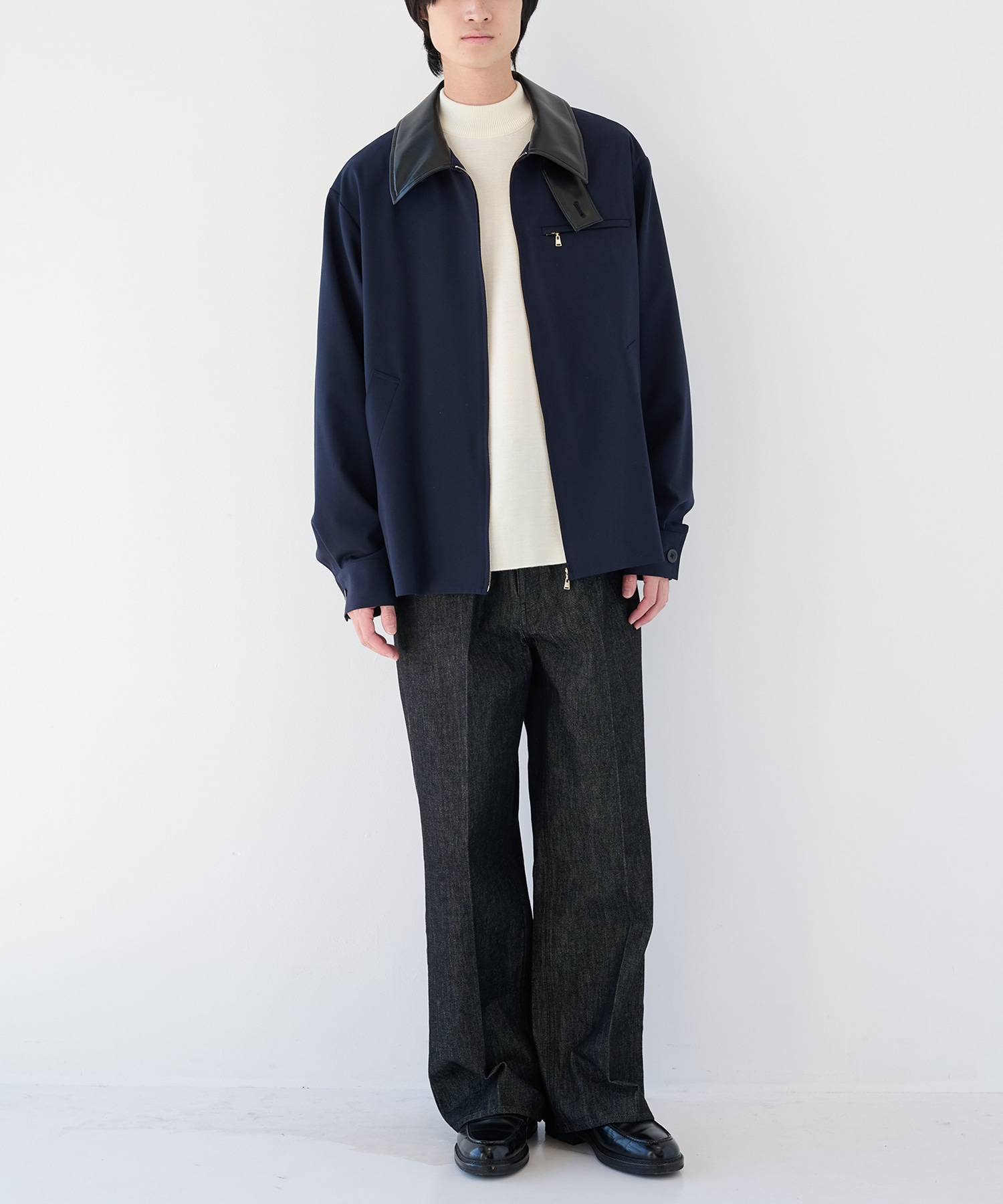 別注 Leather Color Zip Blouson CULLNI