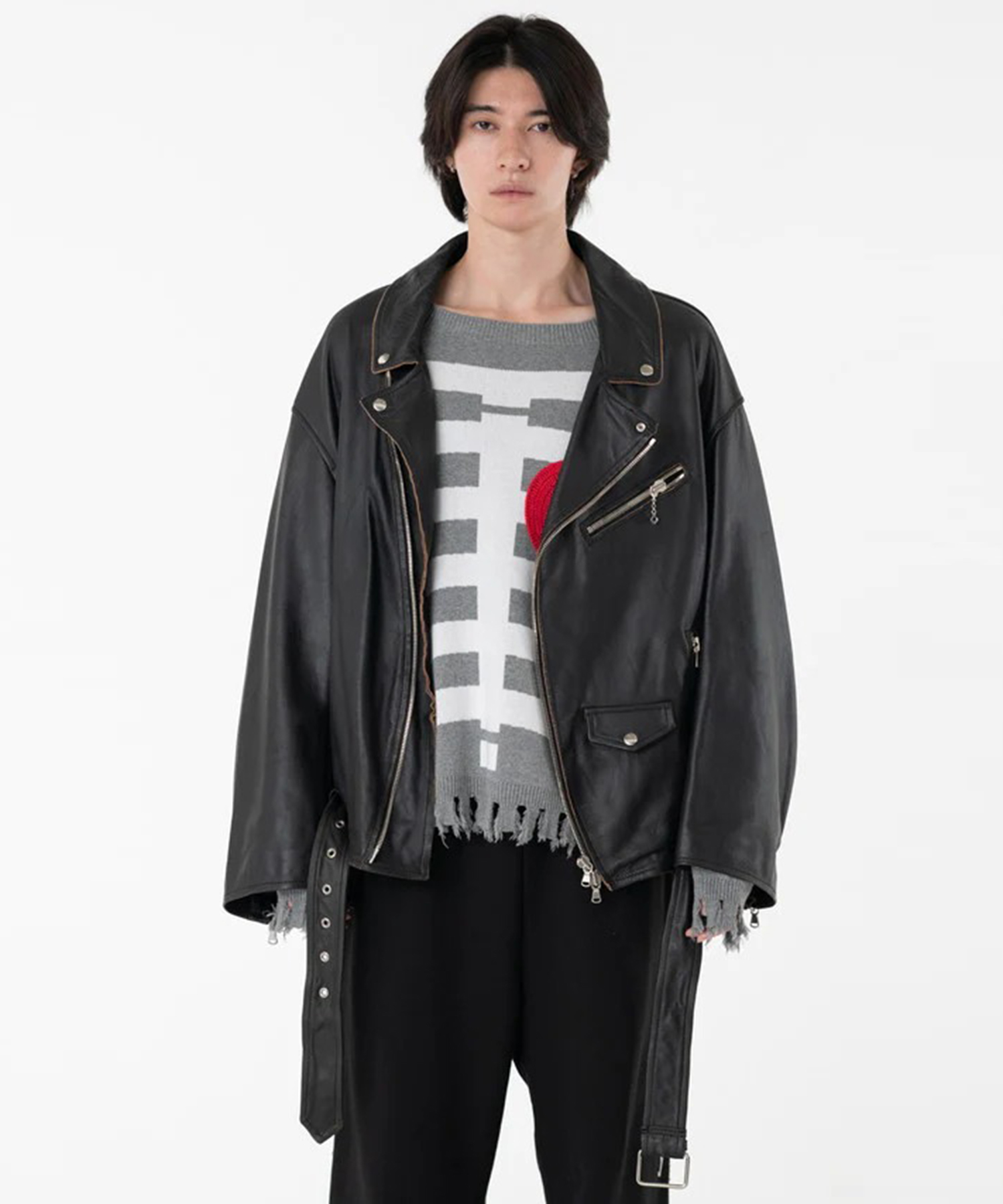 LEATHER W RIDERS BLOUSON DISCOVERED