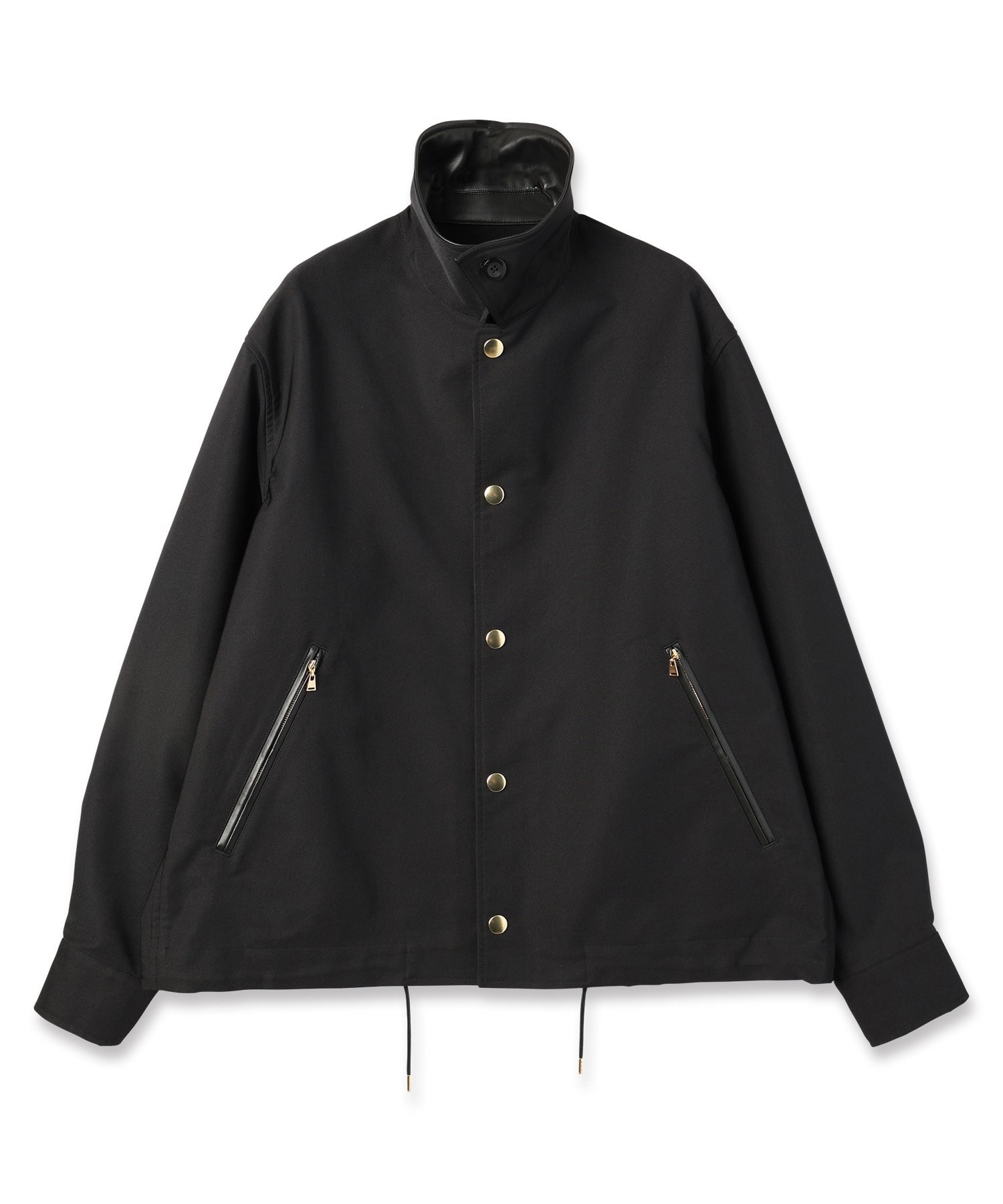 Chambray Gabardine Dot Button Coach Jacket CULLNI