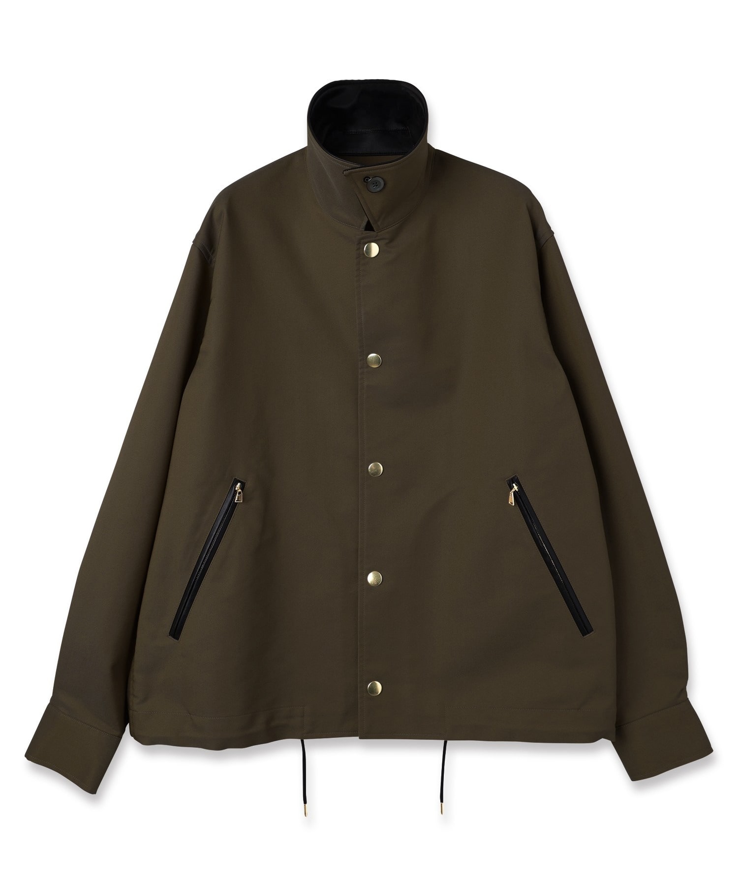 Chambray Gabardine Dot Button Coach Jacket CULLNI