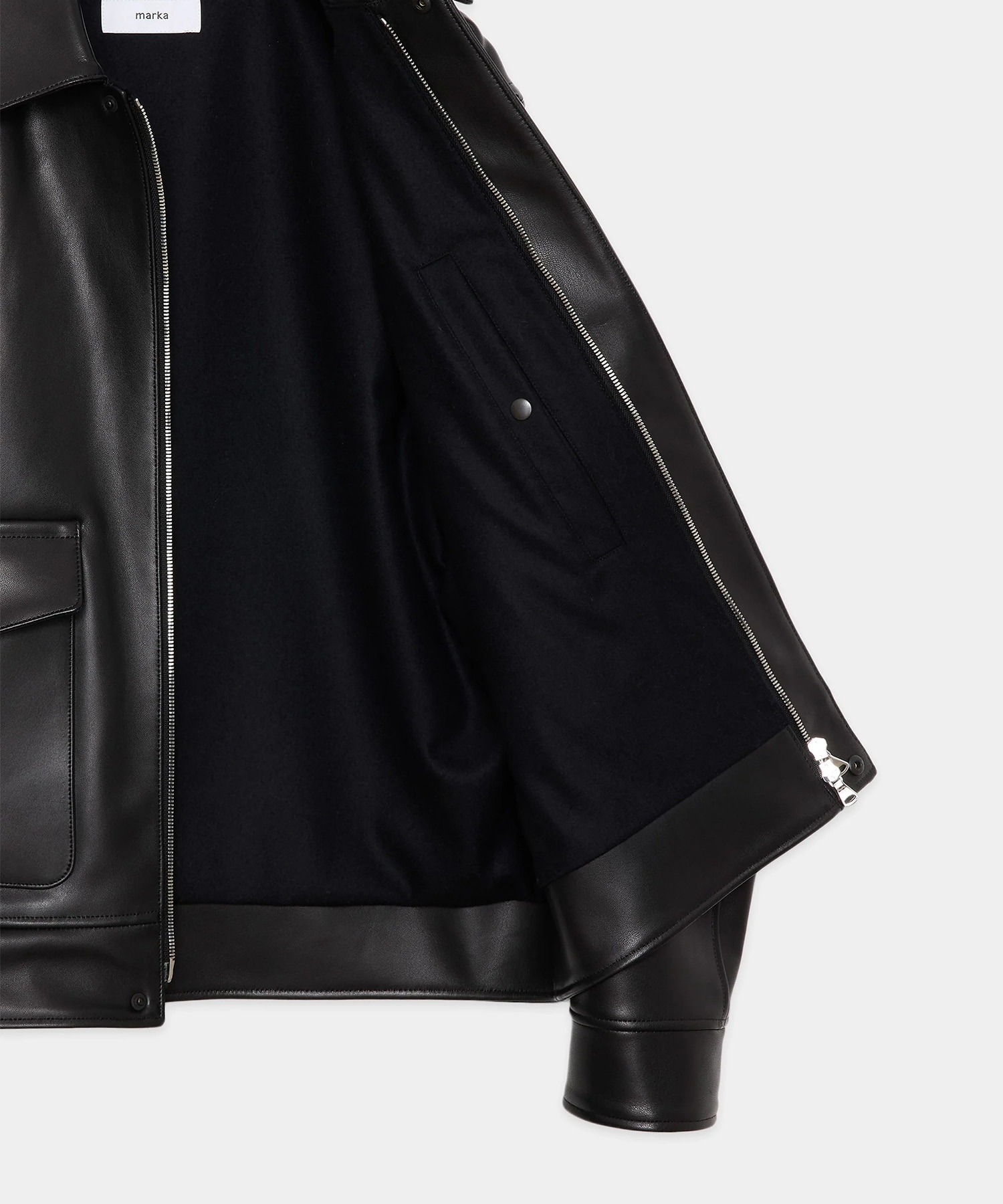LEATHER FLIGHT JACKET MARKAWARE/marka