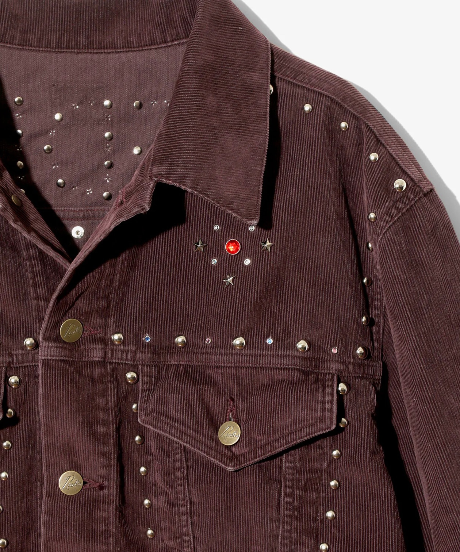 Studded Jean Jacket - 14W Corduroy NEEDLES