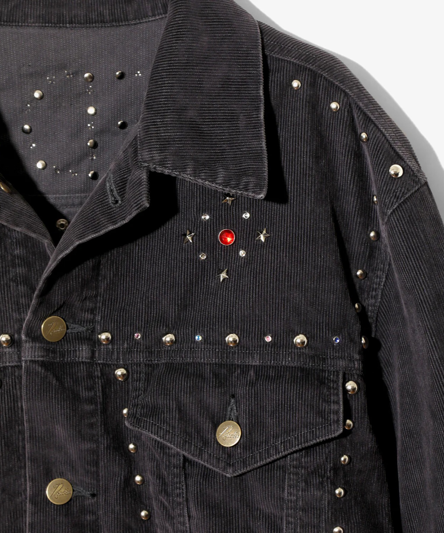 Studded Jean Jacket - 14W Corduroy NEEDLES