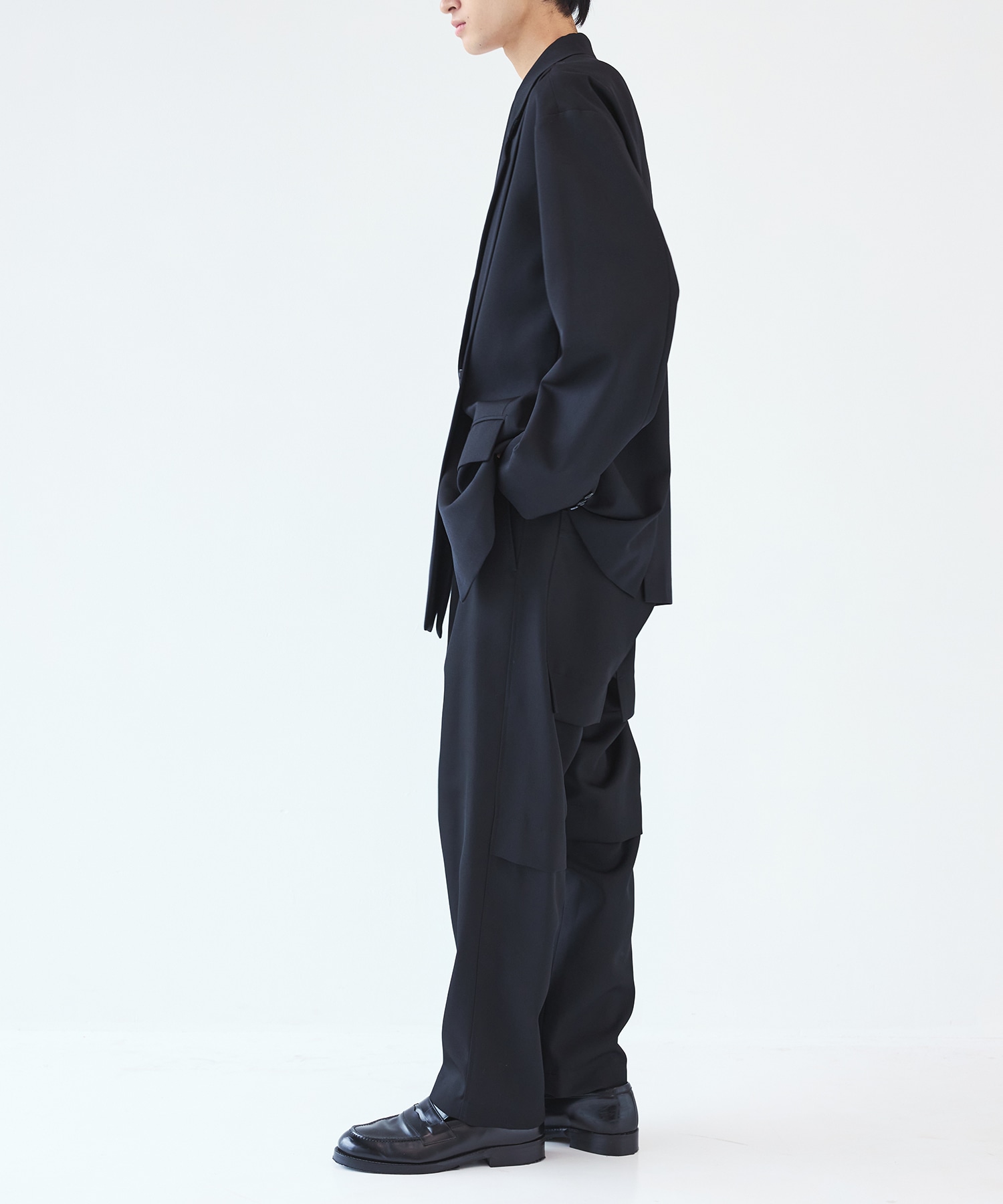 Cut Up Drop Shoulder JKT UJOH HOMME