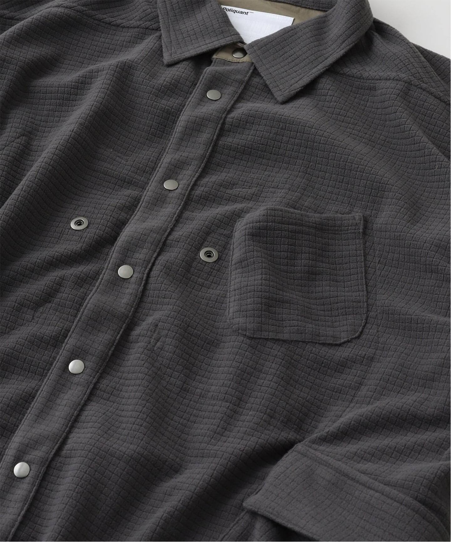 THE REVERSIBLE BLOCK-FLEECE SHIRT JACKET POLIQUANT