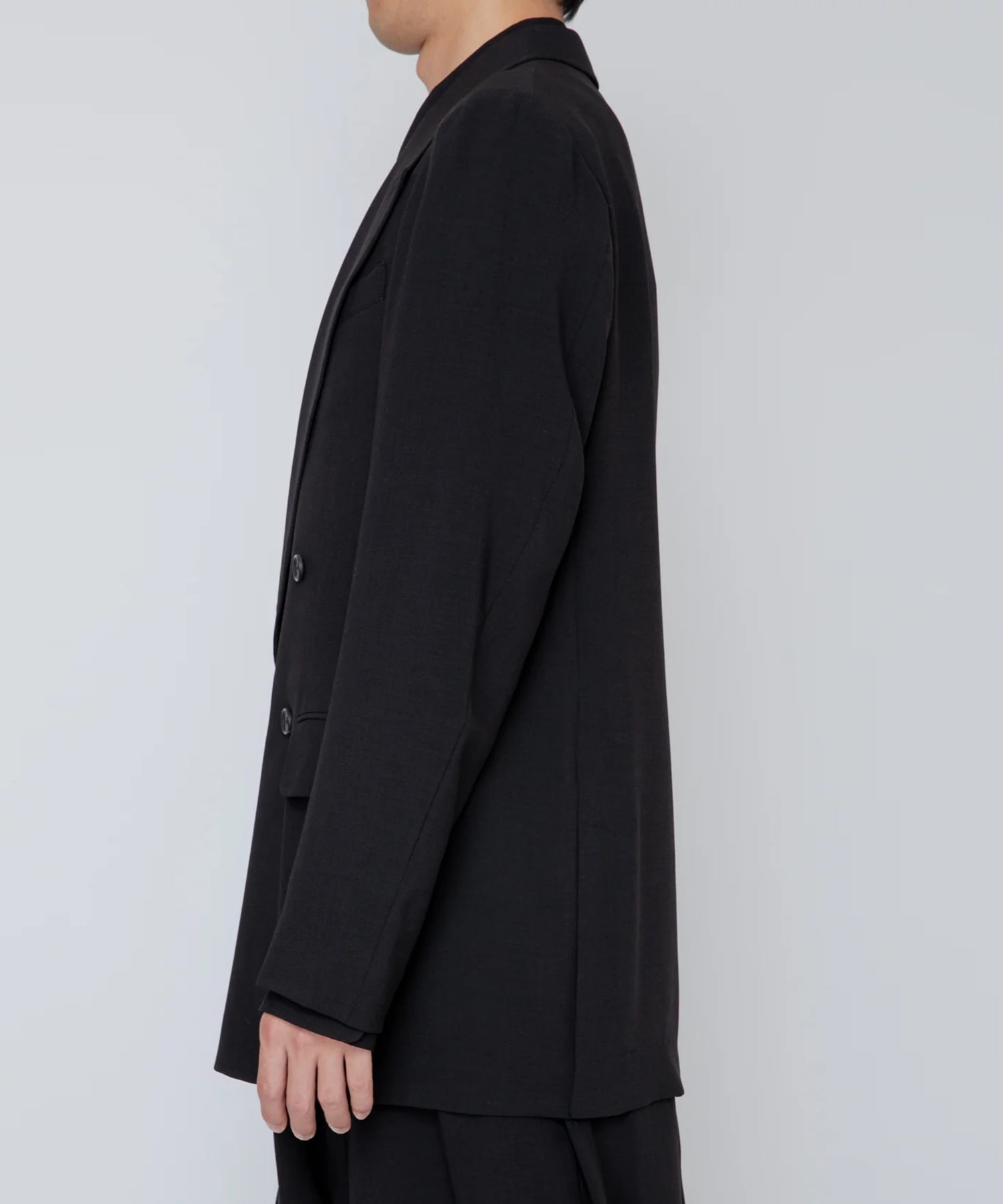 MELANGE TWILL DOUBLE BREASTED JACKET RAINMAKER