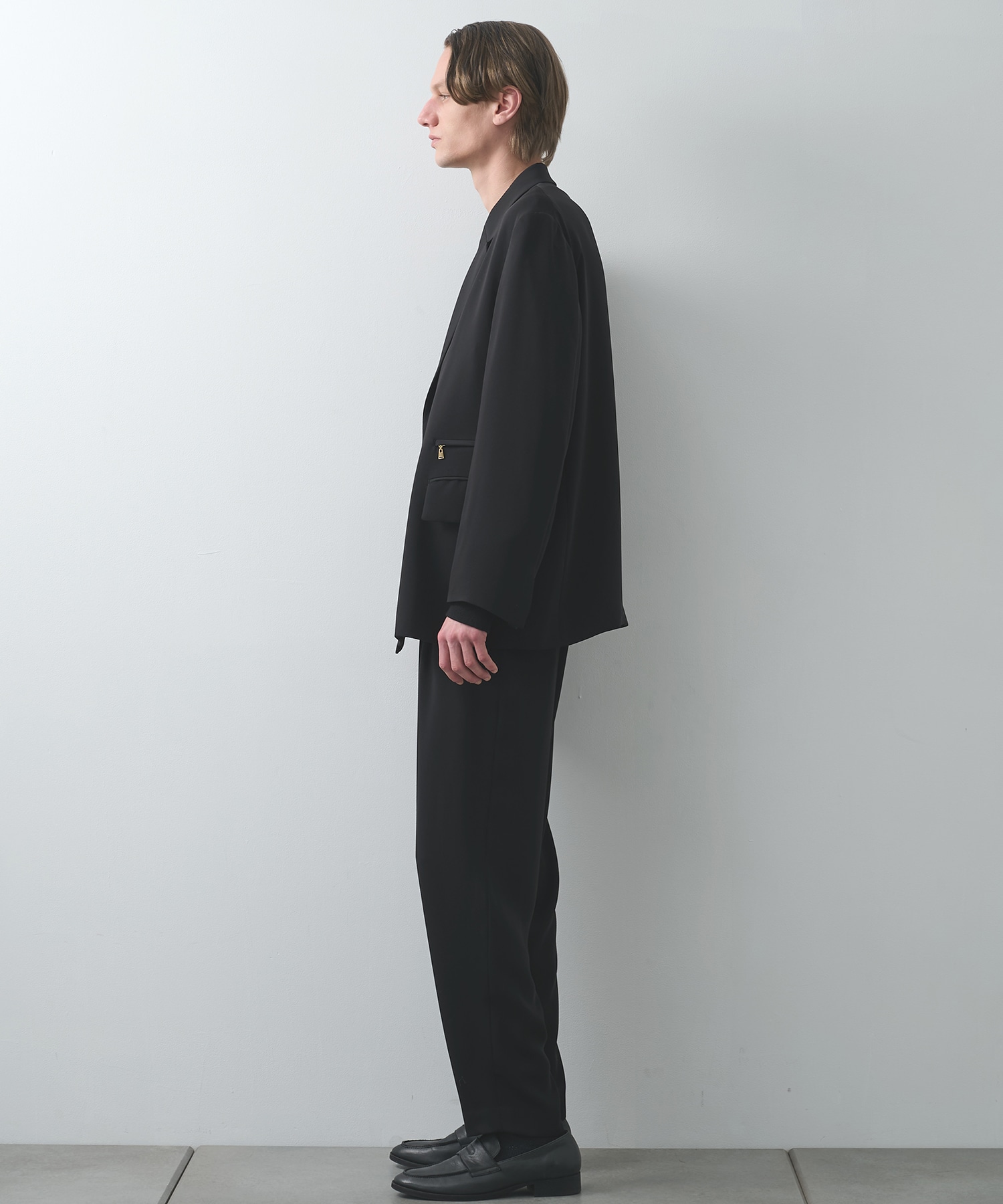 Double Cloth Twill Zip Pocket Tailored Jacket CULLNI