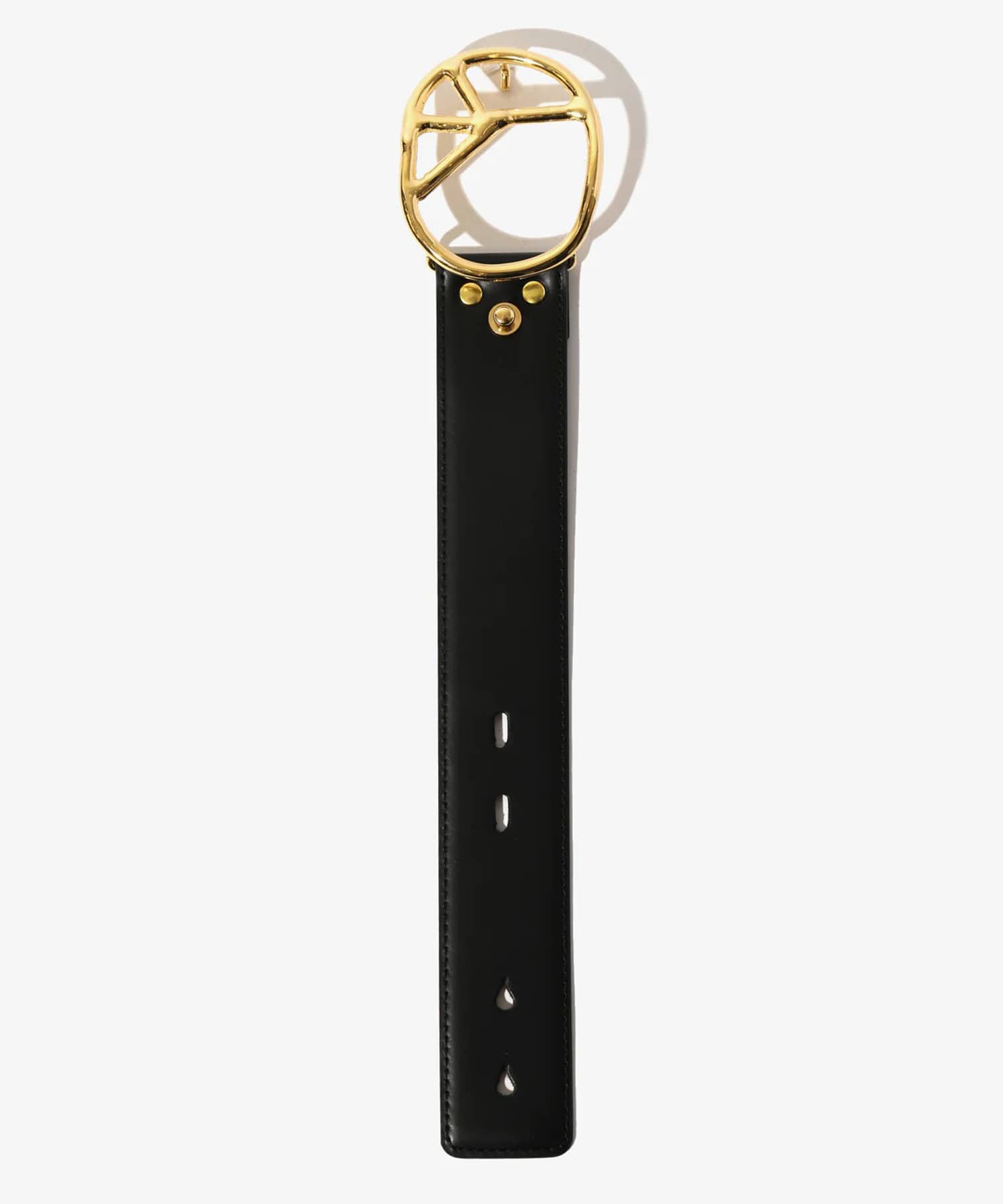 Peace Buckle Bracelet - Steer Lthr. NEEDLES