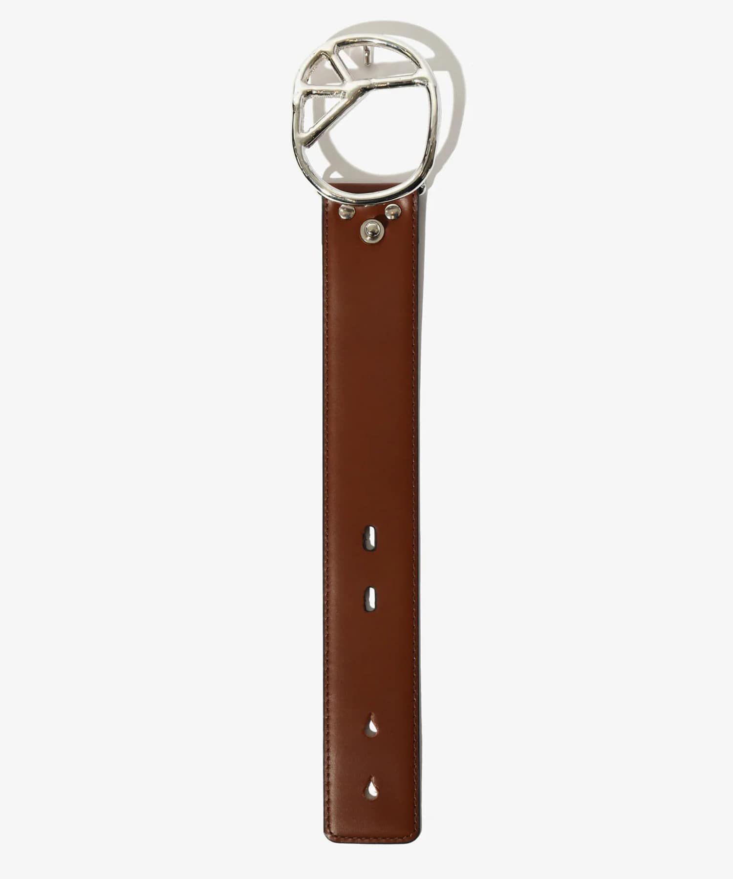 Peace Buckle Bracelet - Steer Lthr. NEEDLES