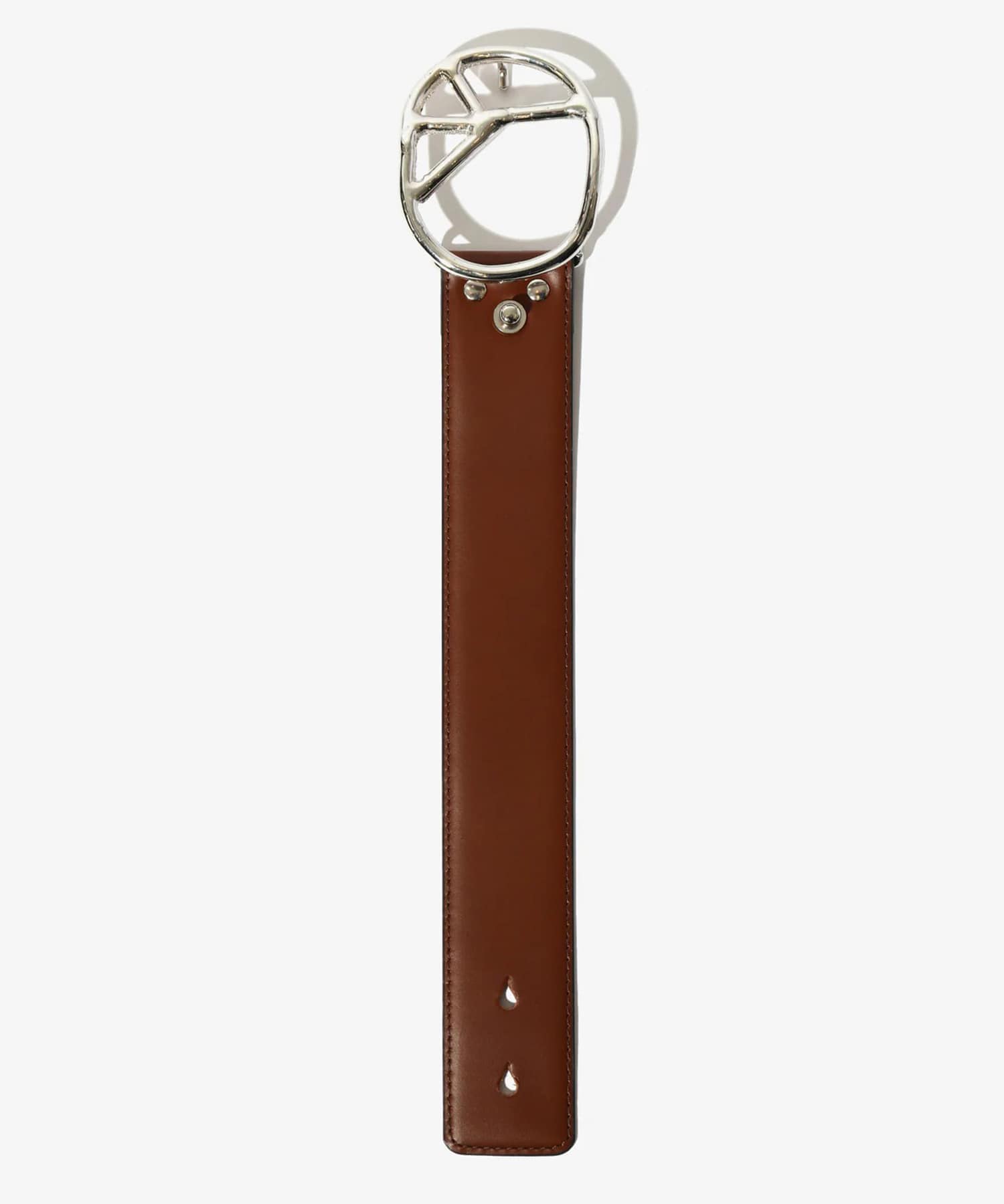 Peace Buckle Bracelet - Steer Lthr. NEEDLES