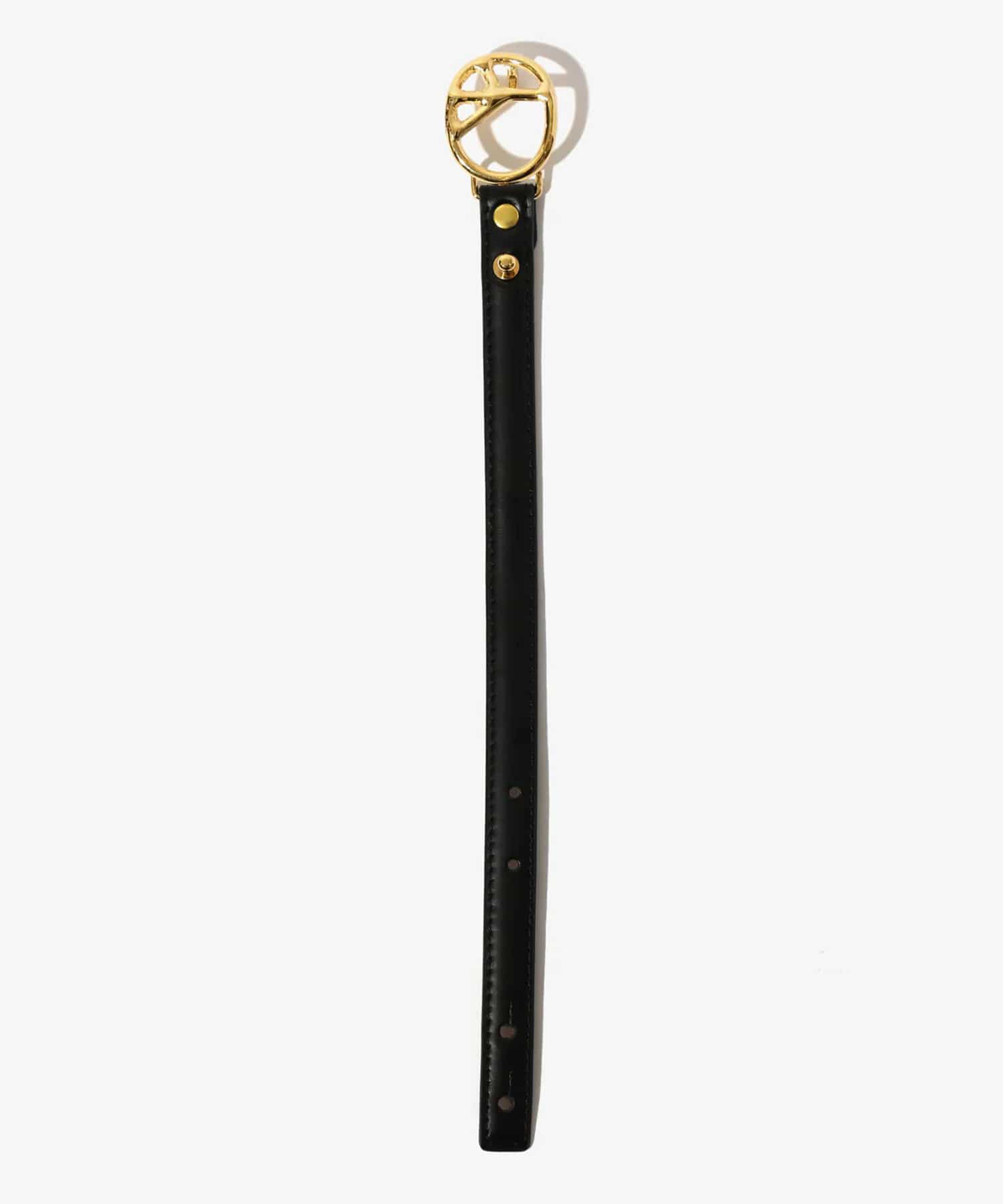 Peace Buckle Narrow Bracelet - Steer Lthr. NEEDLES