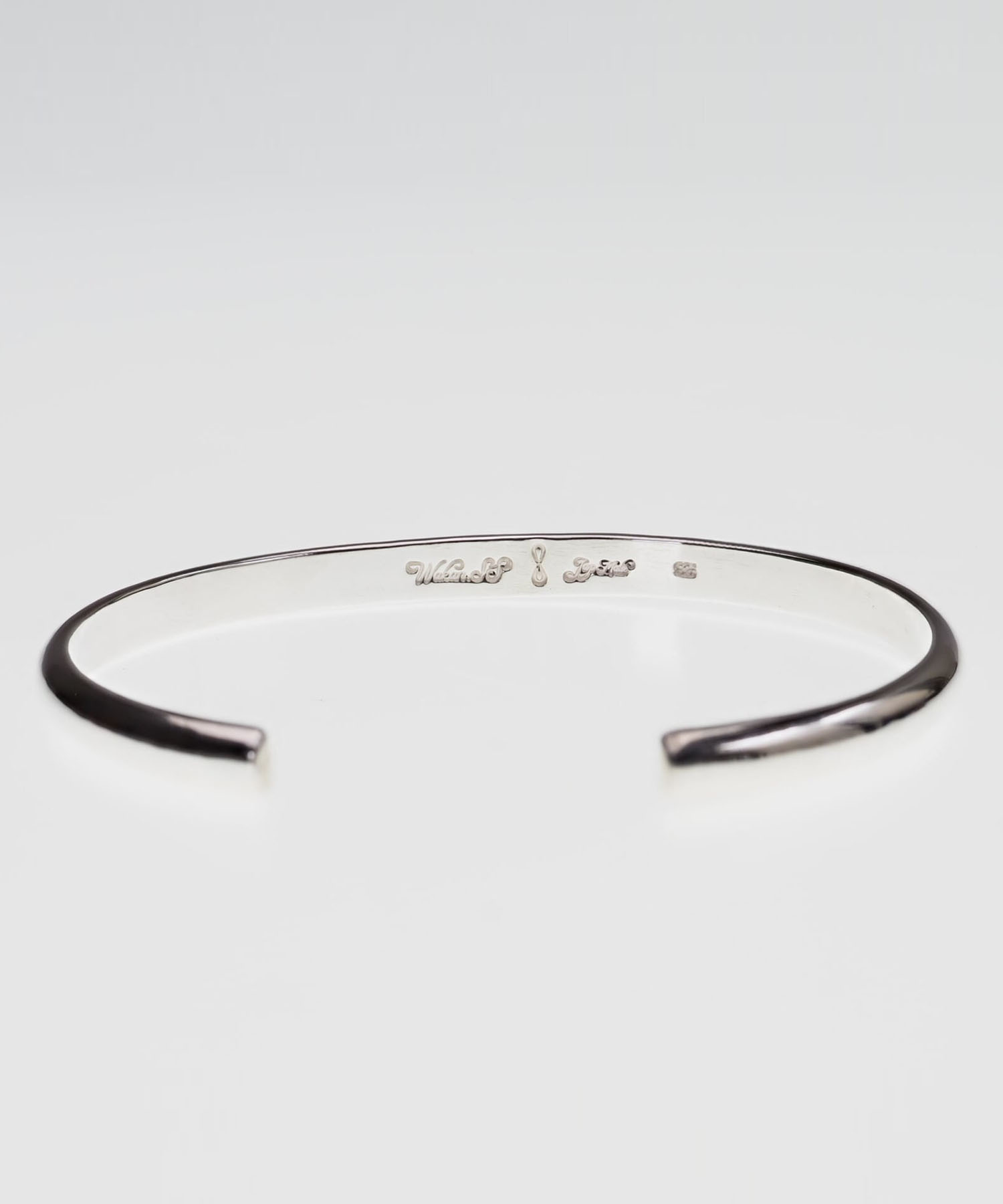 BN-011 K18マーク付き甲丸バングル　5mm WAKAN SILVER SMITH