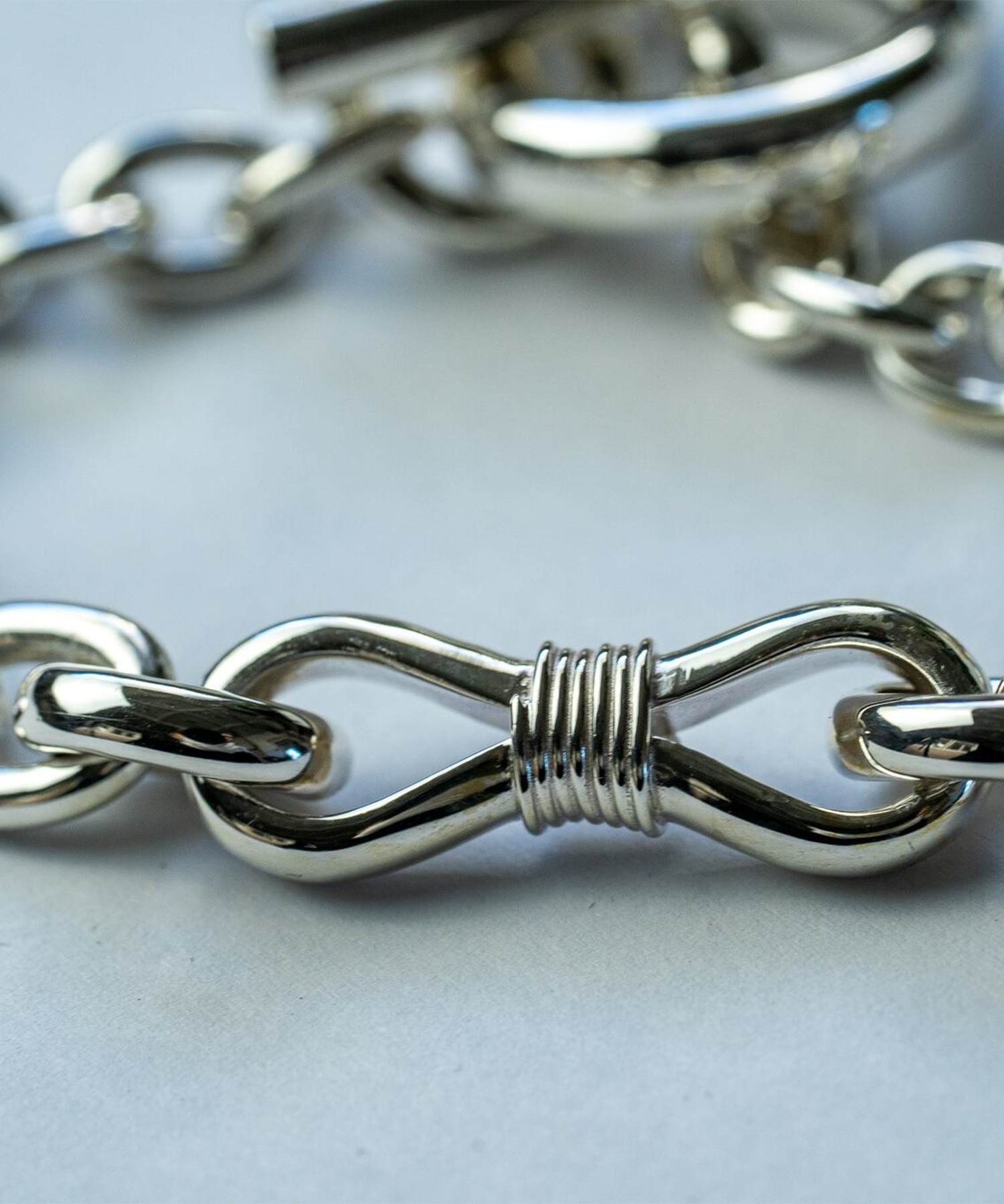 BN-037 Hook connect mebiusu Bracelet (small) WAKAN SILVER SMITH