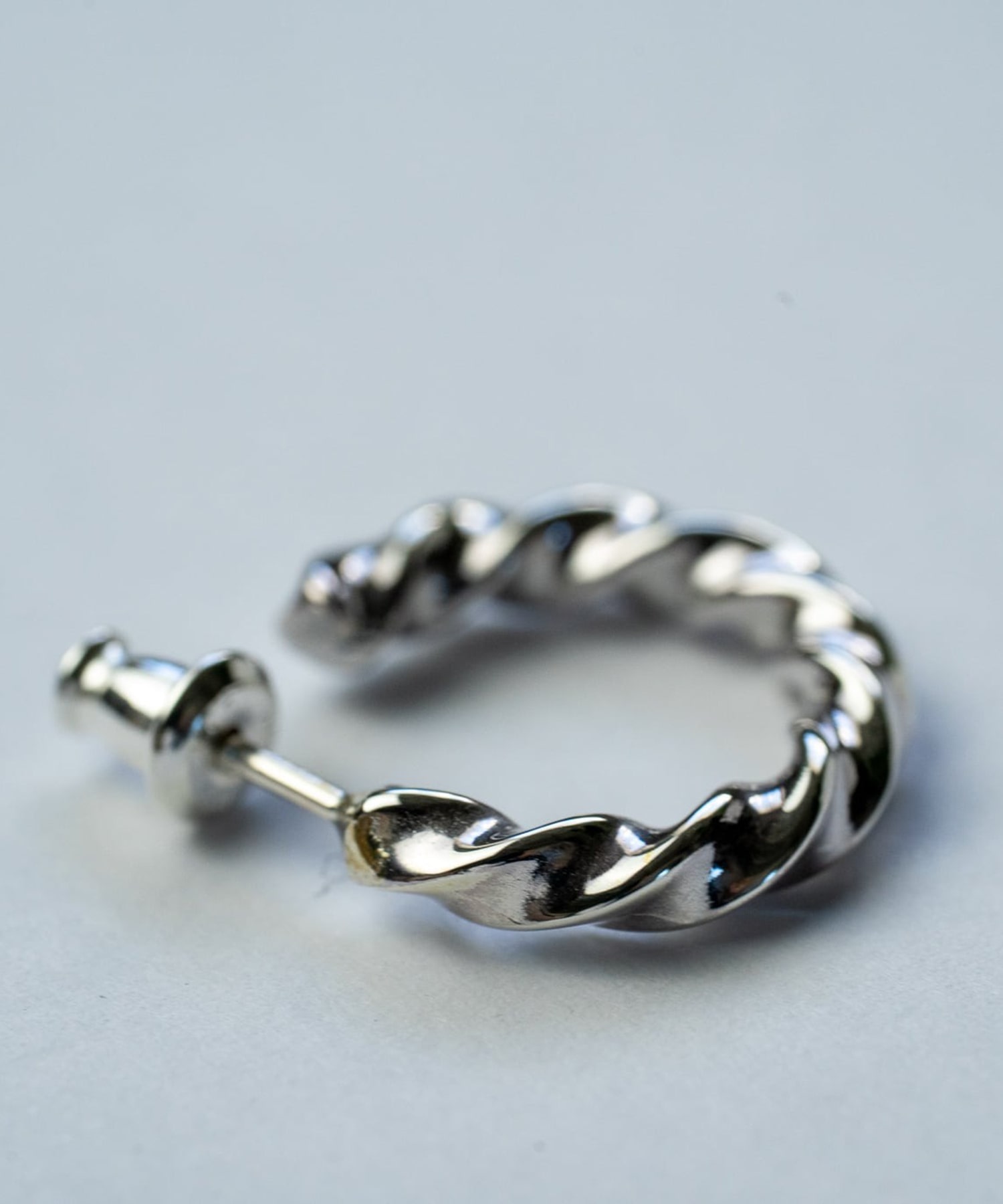 PI-006 　Twist earring　(Small) WAKAN SILVER SMITH