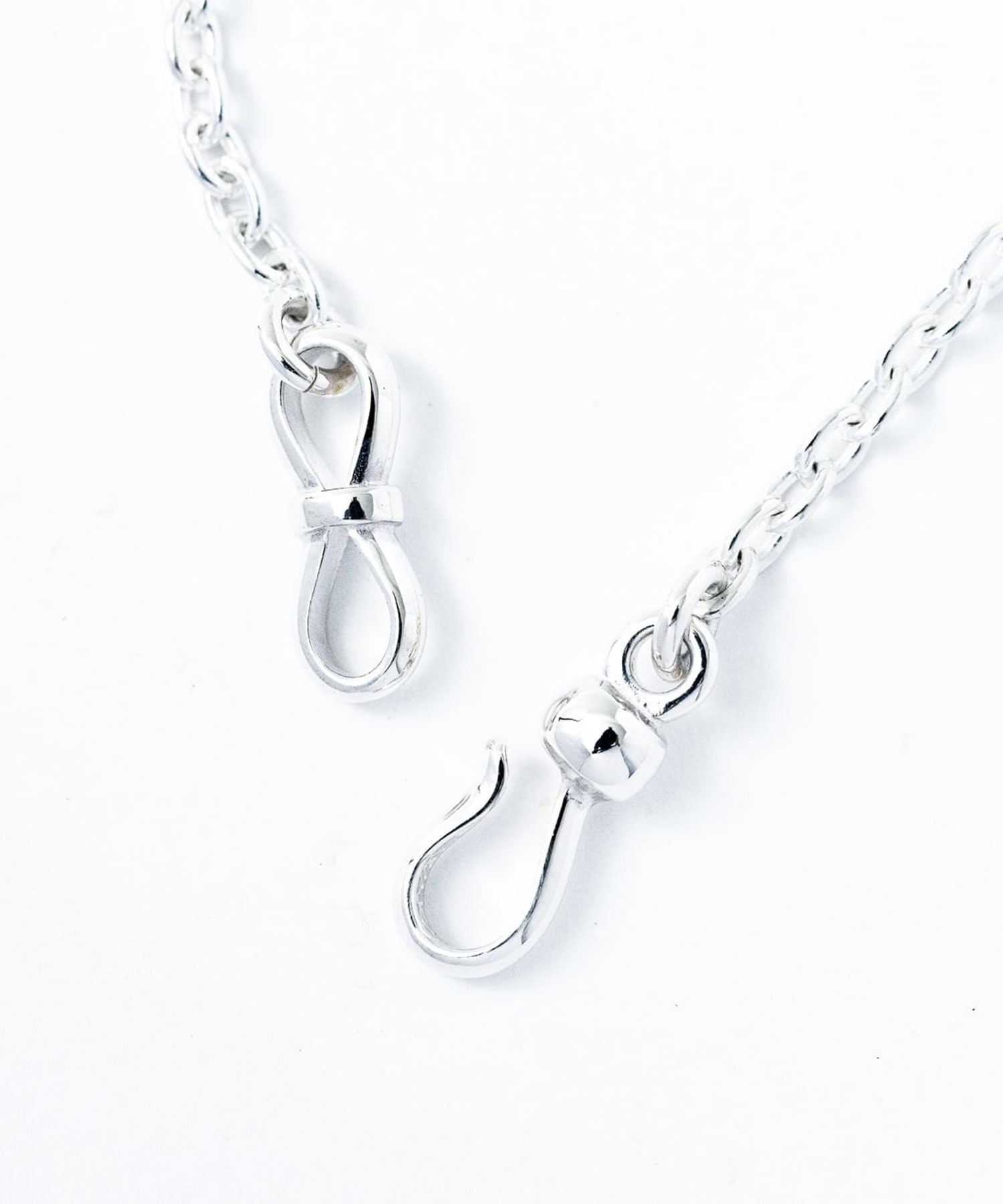 C-031 Mebiusu hook necklace　S (45cm) WAKAN SILVER SMITH