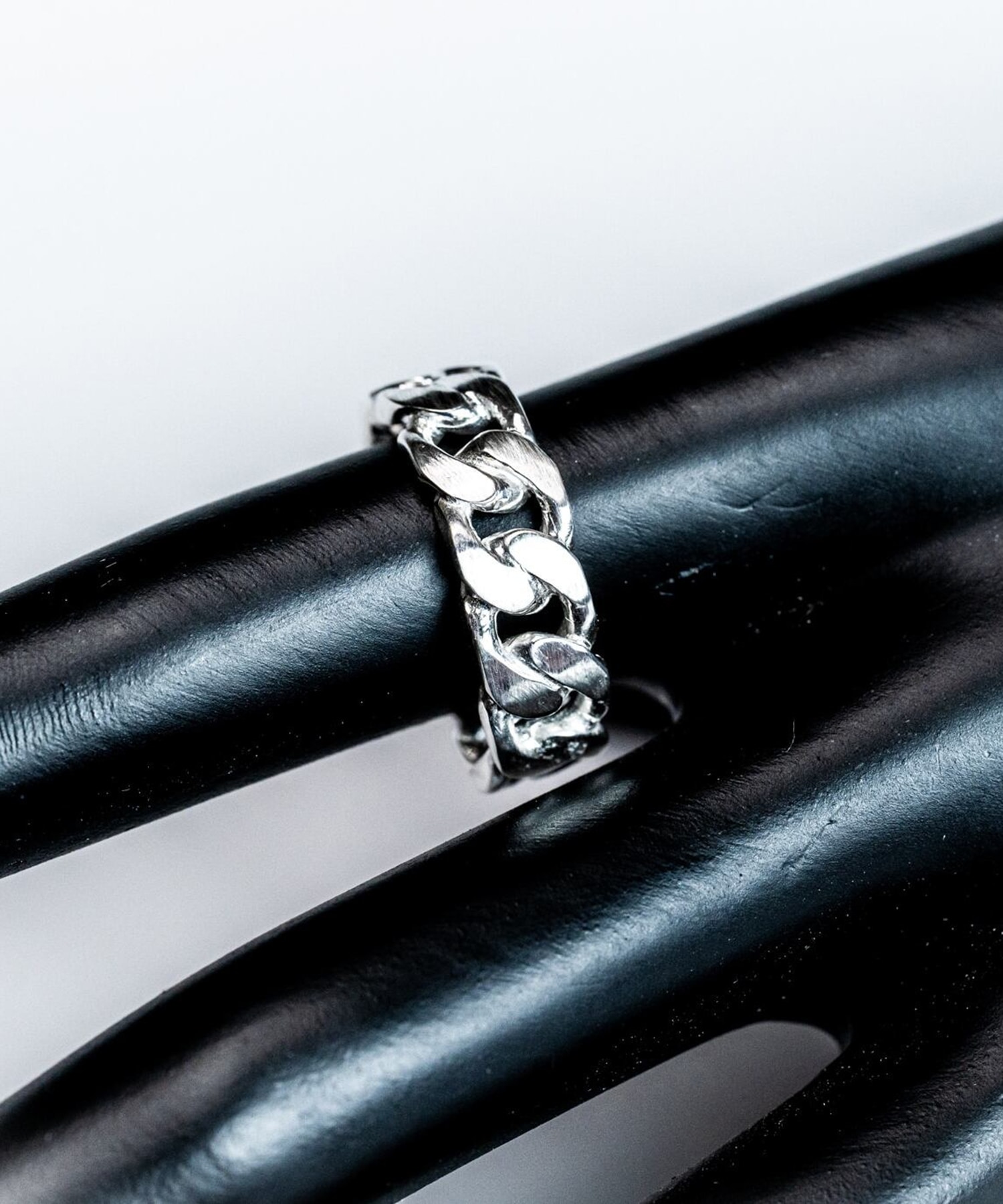 R-049 Gourmette(グルメット)Chain ring M WAKAN SILVER SMITH