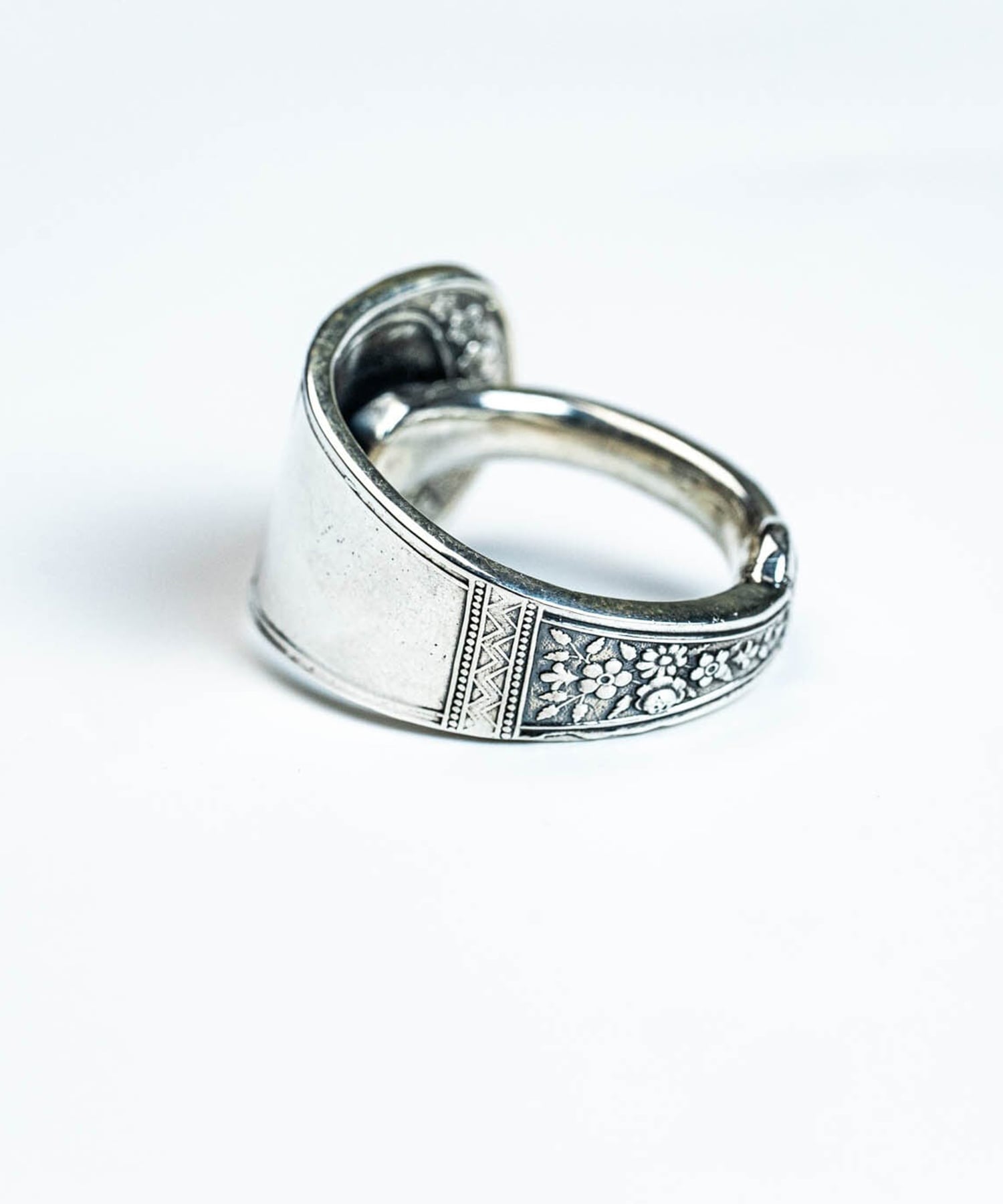 R-052 Cutlery Butter Knife Ring　(燻し仕上げ) WAKAN SILVER SMITH