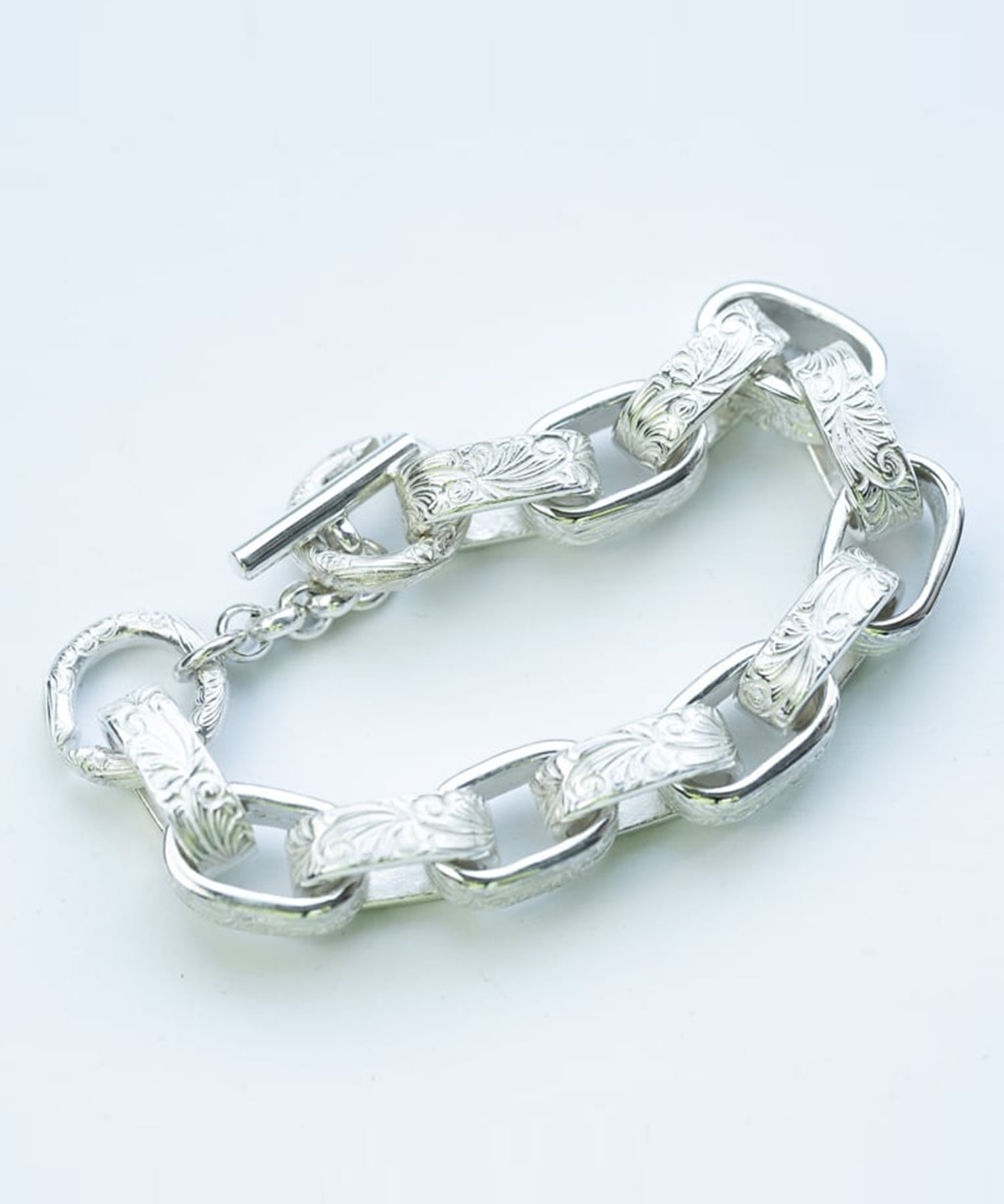 BN-079 Arabesque Hopi chain bracelet WAKAN SILVER SMITH