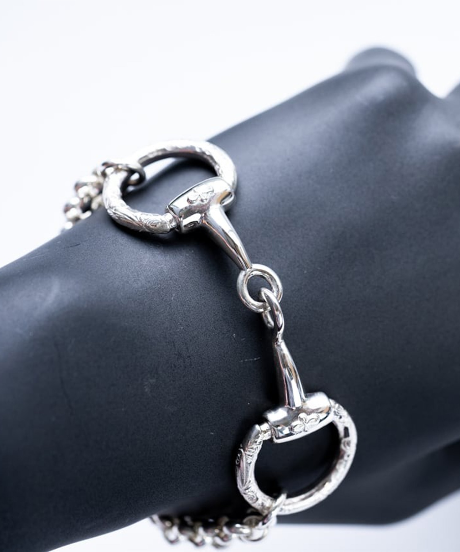 BN-082 Horse bit bracelet (L) WAKAN SILVER SMITH