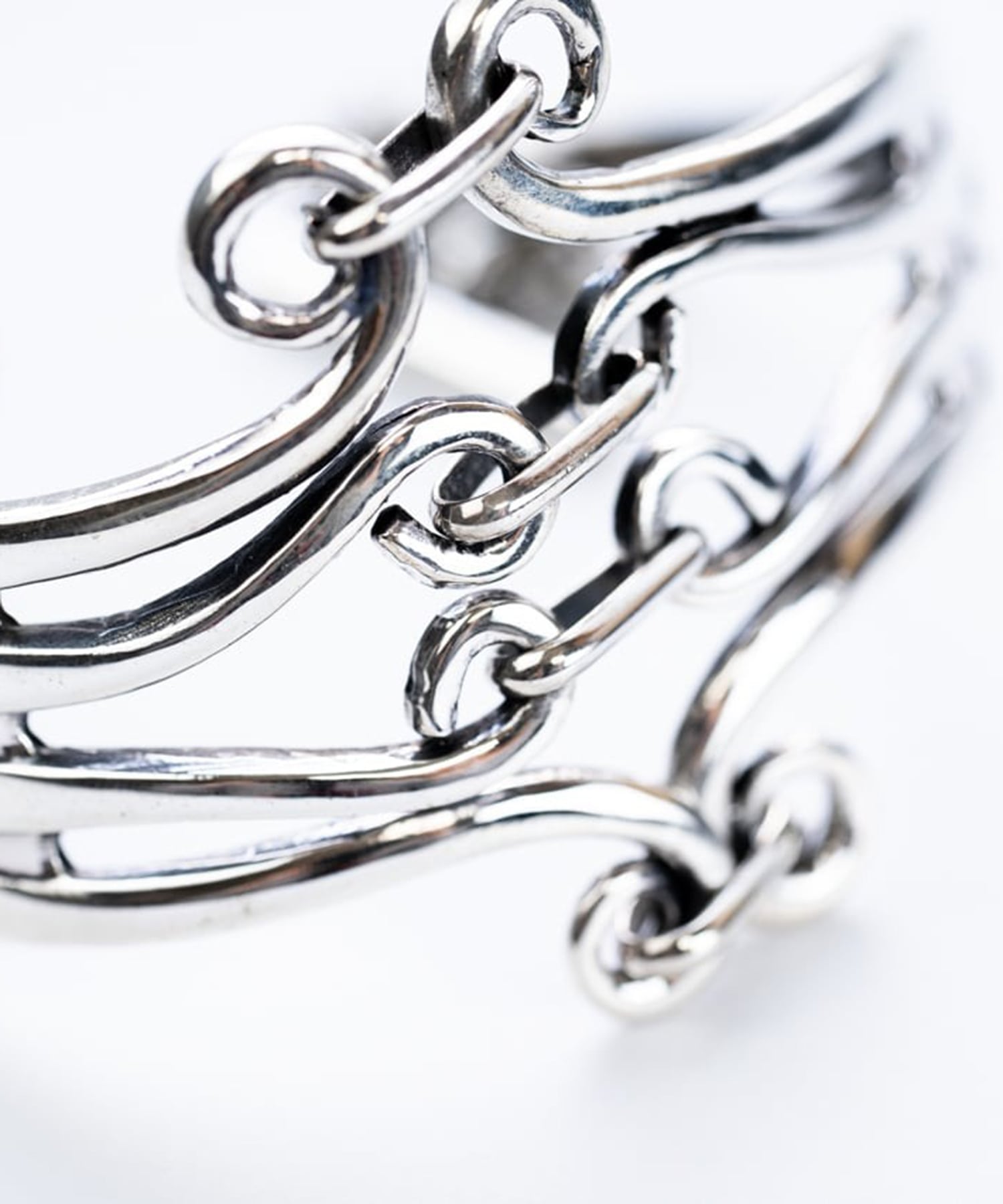 BN-087　Double fork bracelet WAKAN SILVER SMITH