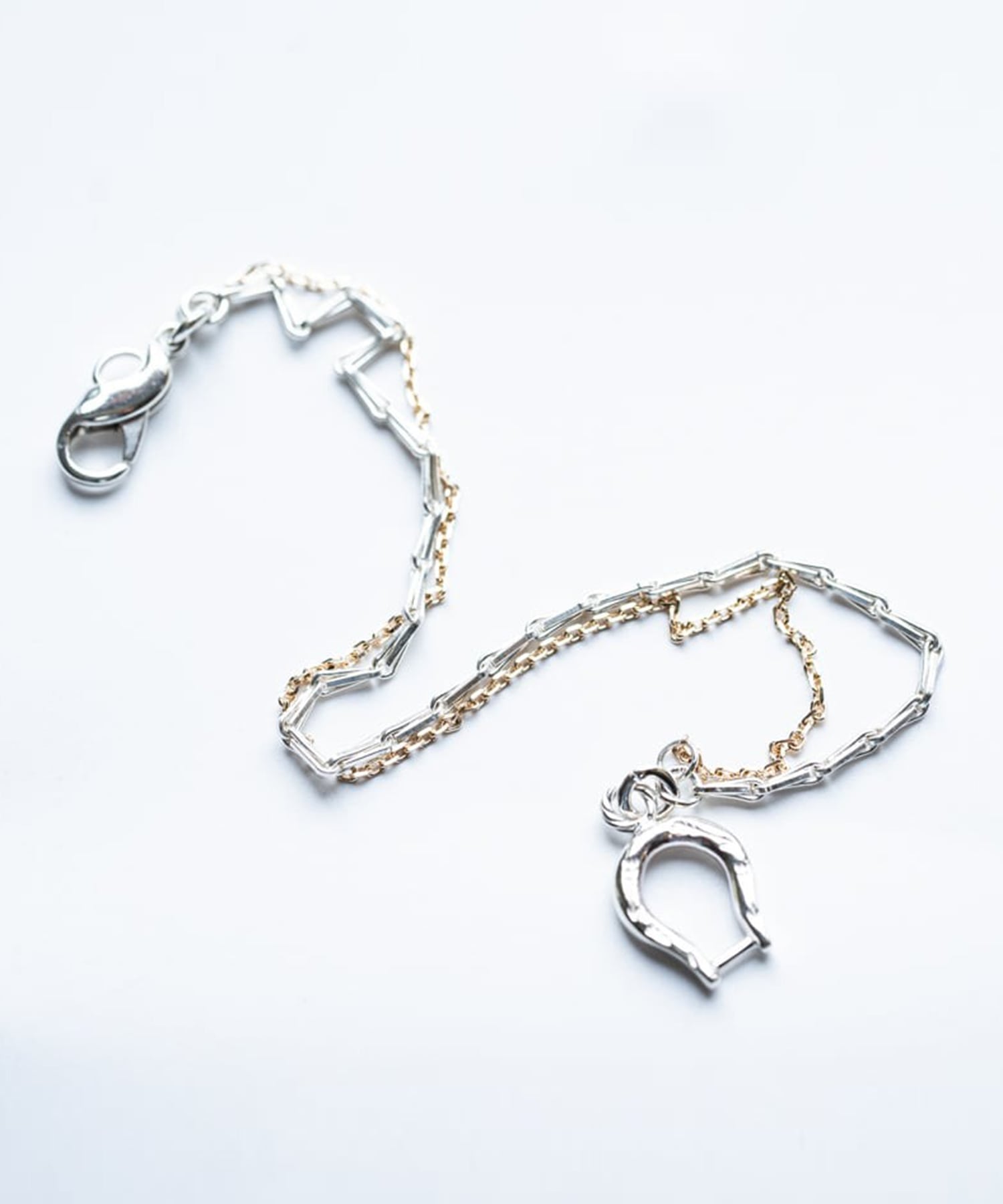 BN-091 K10 Horse shoe combination bracelet (TYPE A) WAKAN SILVER SMITH