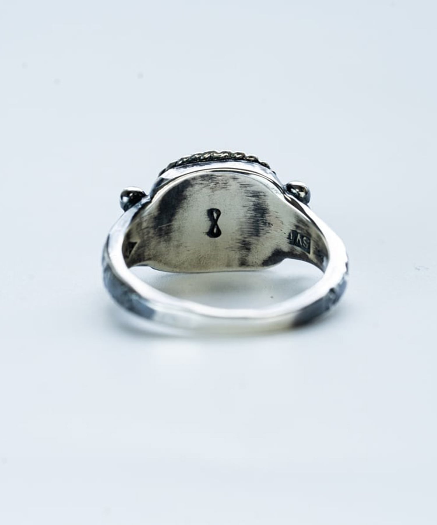 R-099 Native square signet ring (lapis lazuli) WAKAN SILVER SMITH