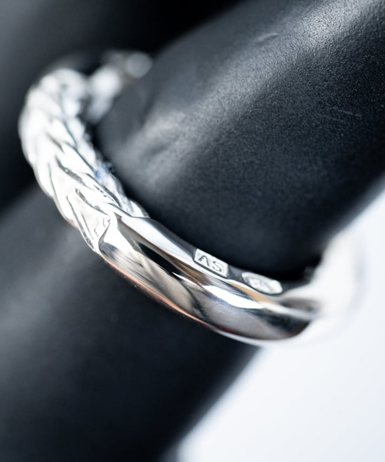 R-084 Braided silver ring WAKAN SILVER SMITH