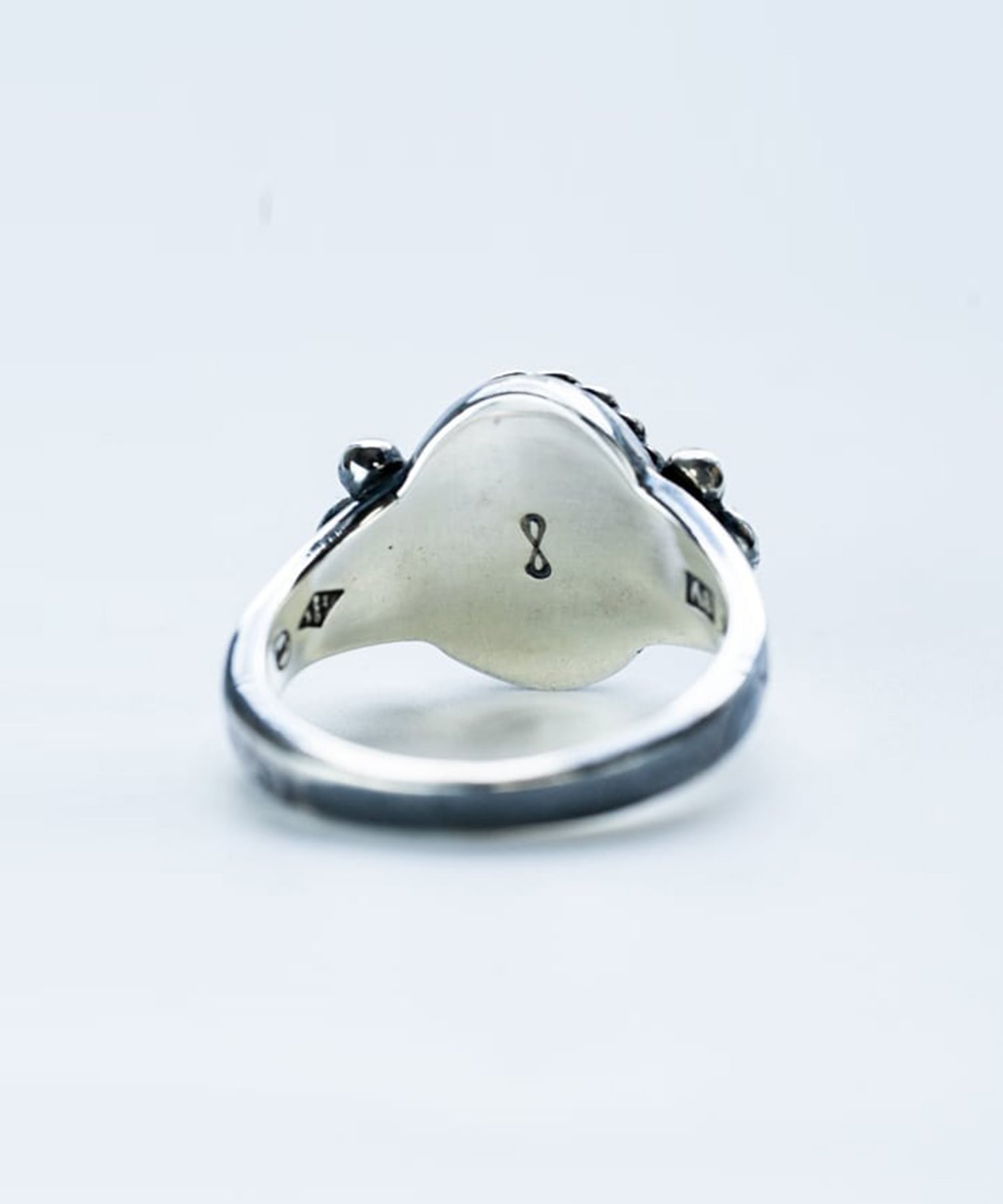 R-095 Native Oval Signet Ring (Tiger Eye) WAKAN SILVER SMITH