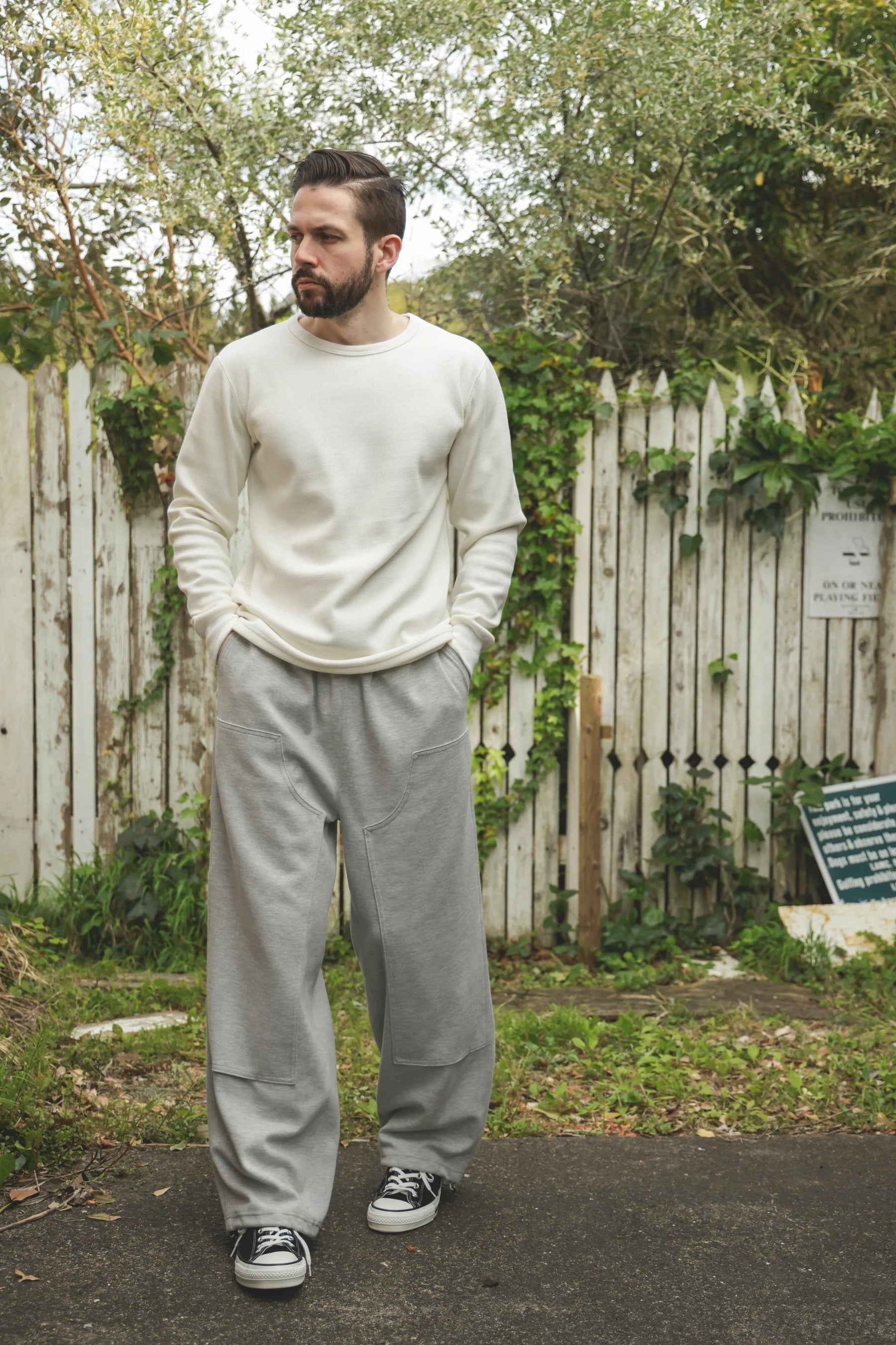 HEAT THERMAL /INNER CREW NECK SHIRT MR.OLIVE