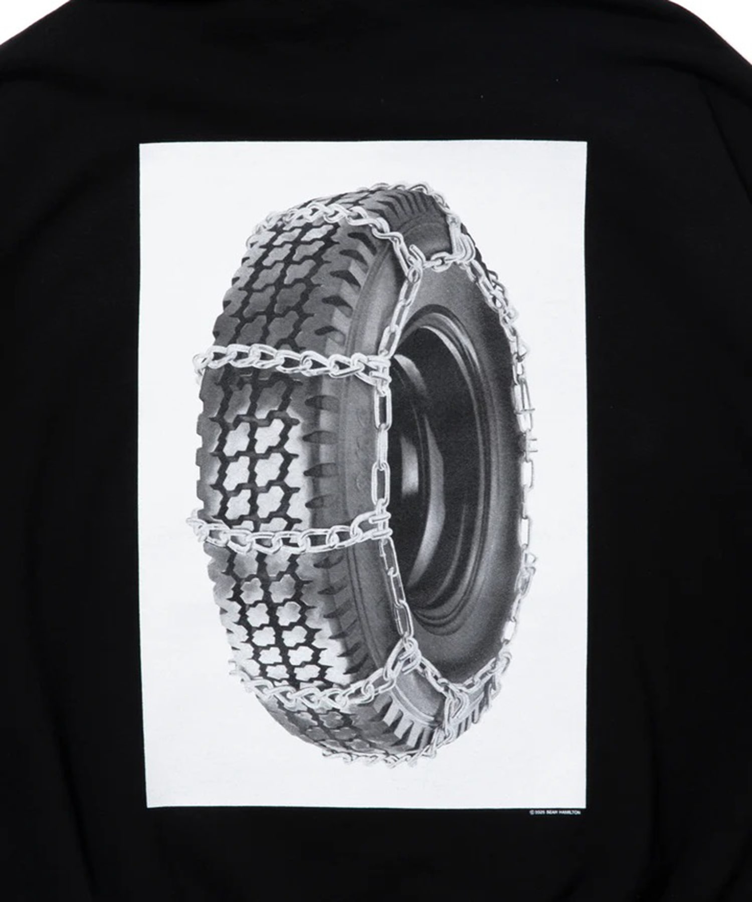 Print Sweat Zip Hoodie Tire with Chains COOTIE PRODUCTIONS