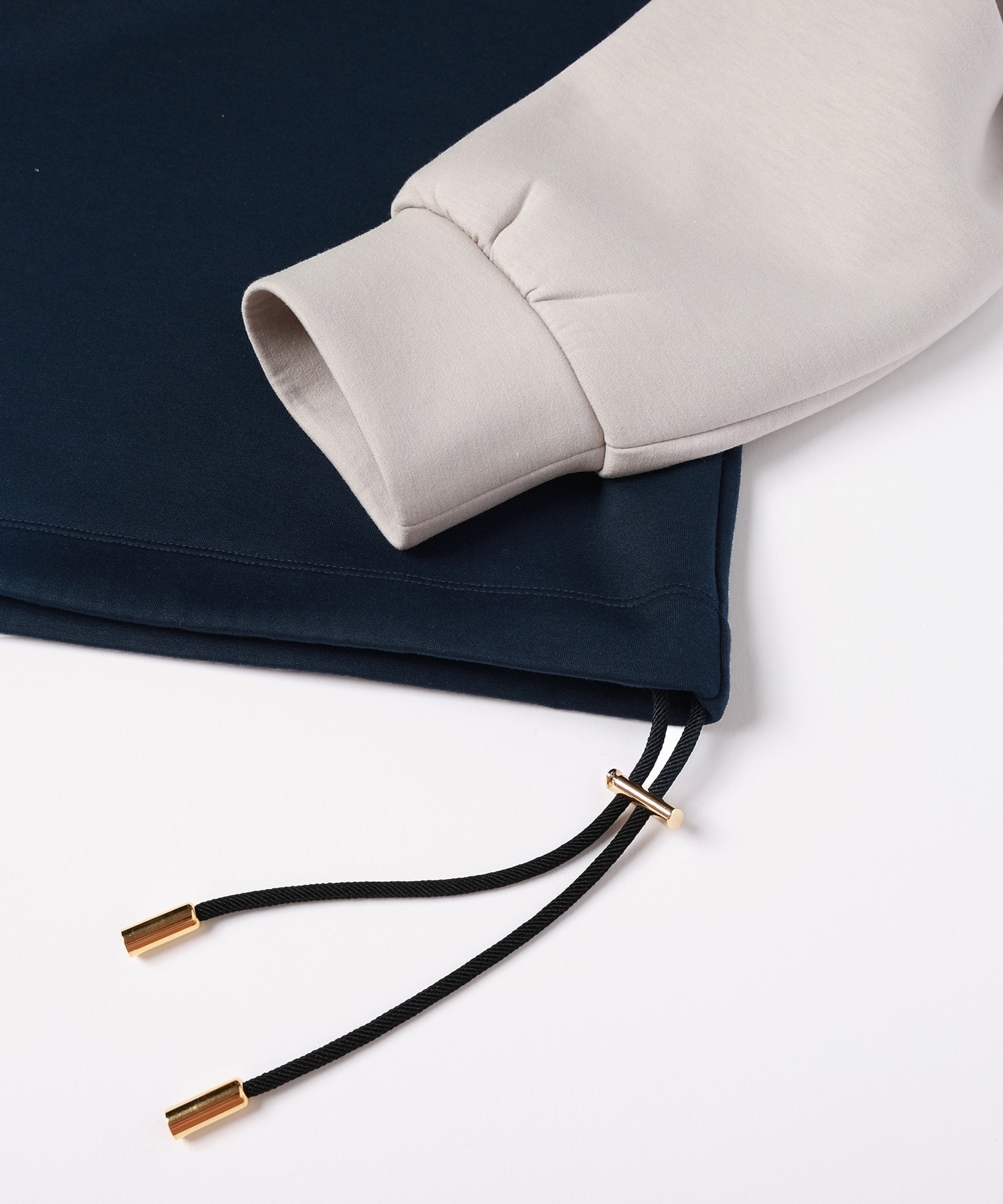 CULLNI for DAKS LONDON Drawstring Logo Embroidery Pullover CULLNI