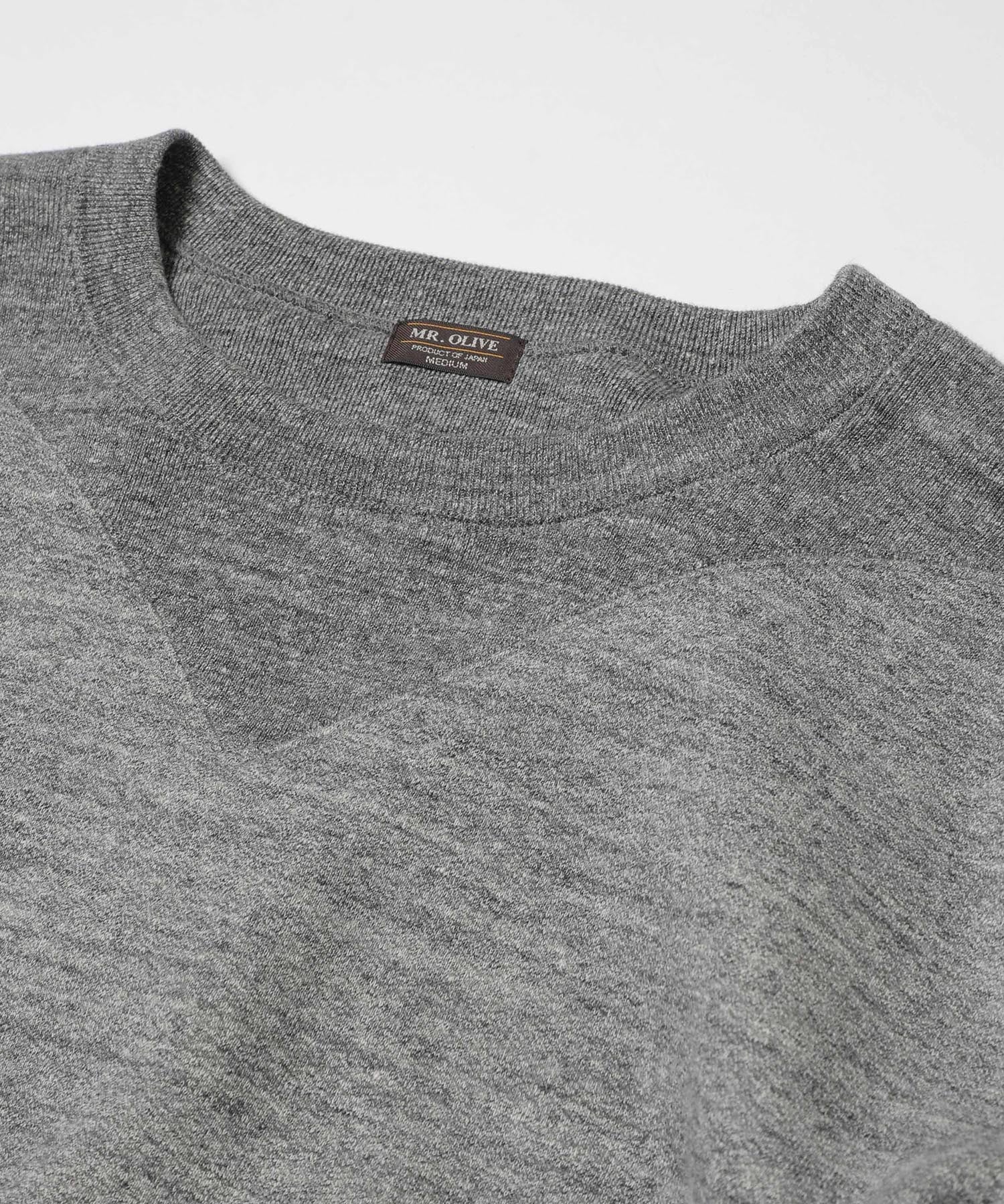 FRENCH TERRY RAFFY COTTON /GUSSET YOKE SHIRT MR.OLIVE