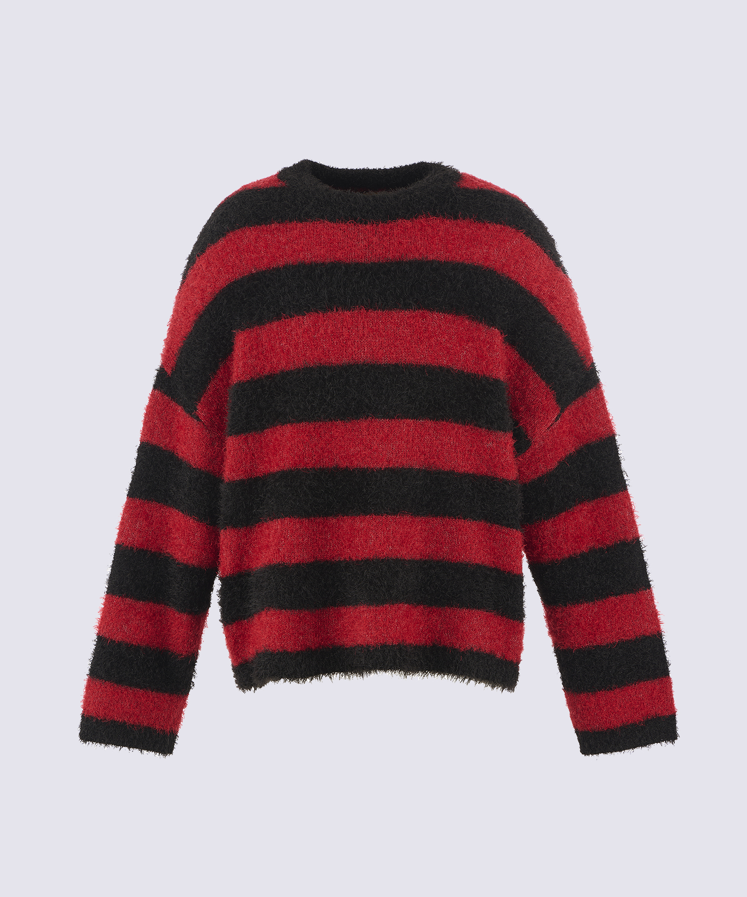 CREW NECK KNIT / GLITTER BORDER / SM-HR1-0000-069 SAINT M××××××