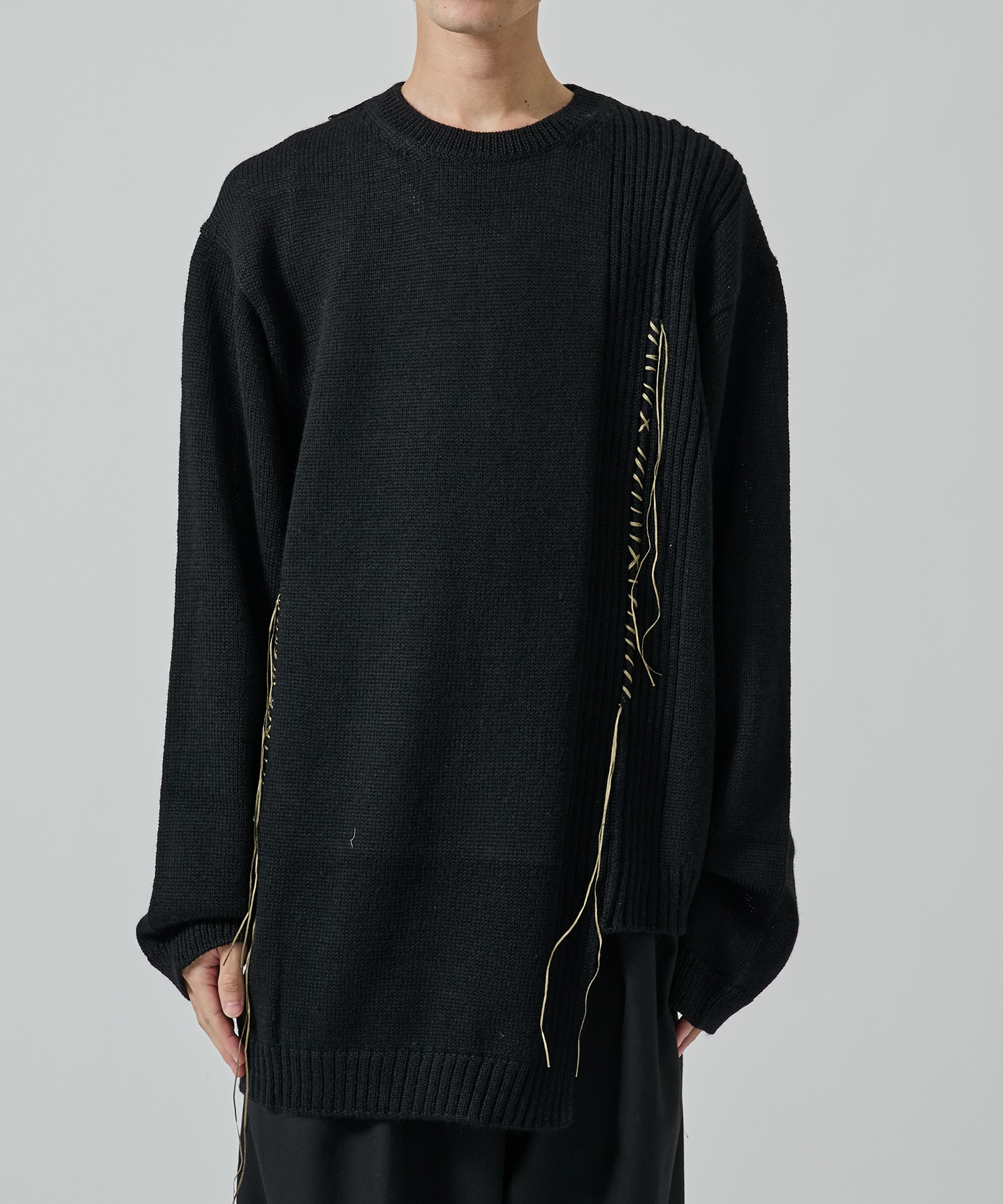 5G1P天竺刺繍丸首 Yohji Yamamoto