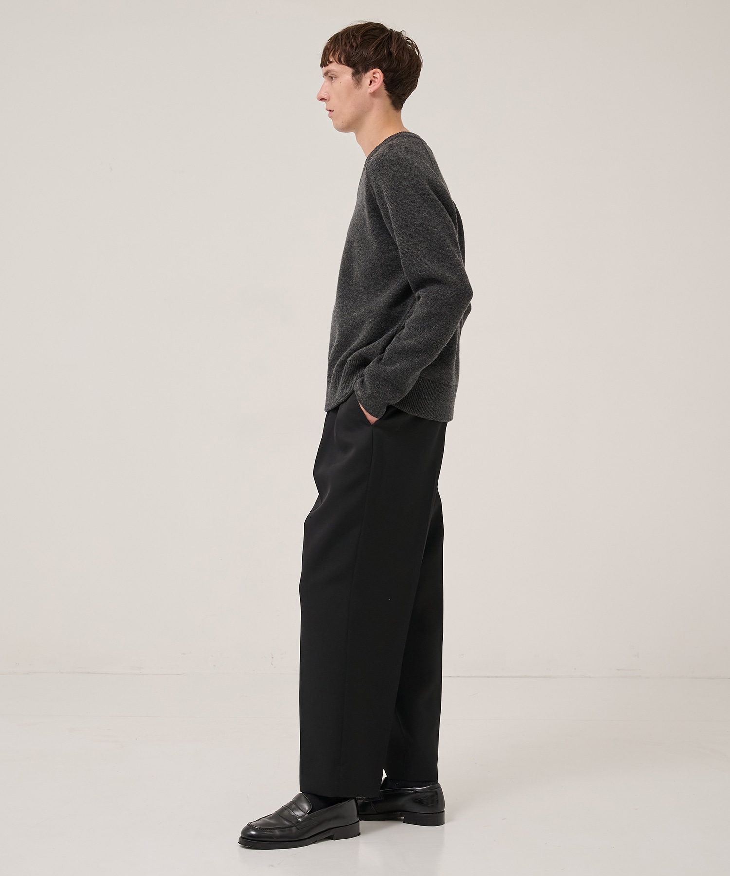 RERACS RAGLAN V NECK PULLOVER KNIT THE RERACS