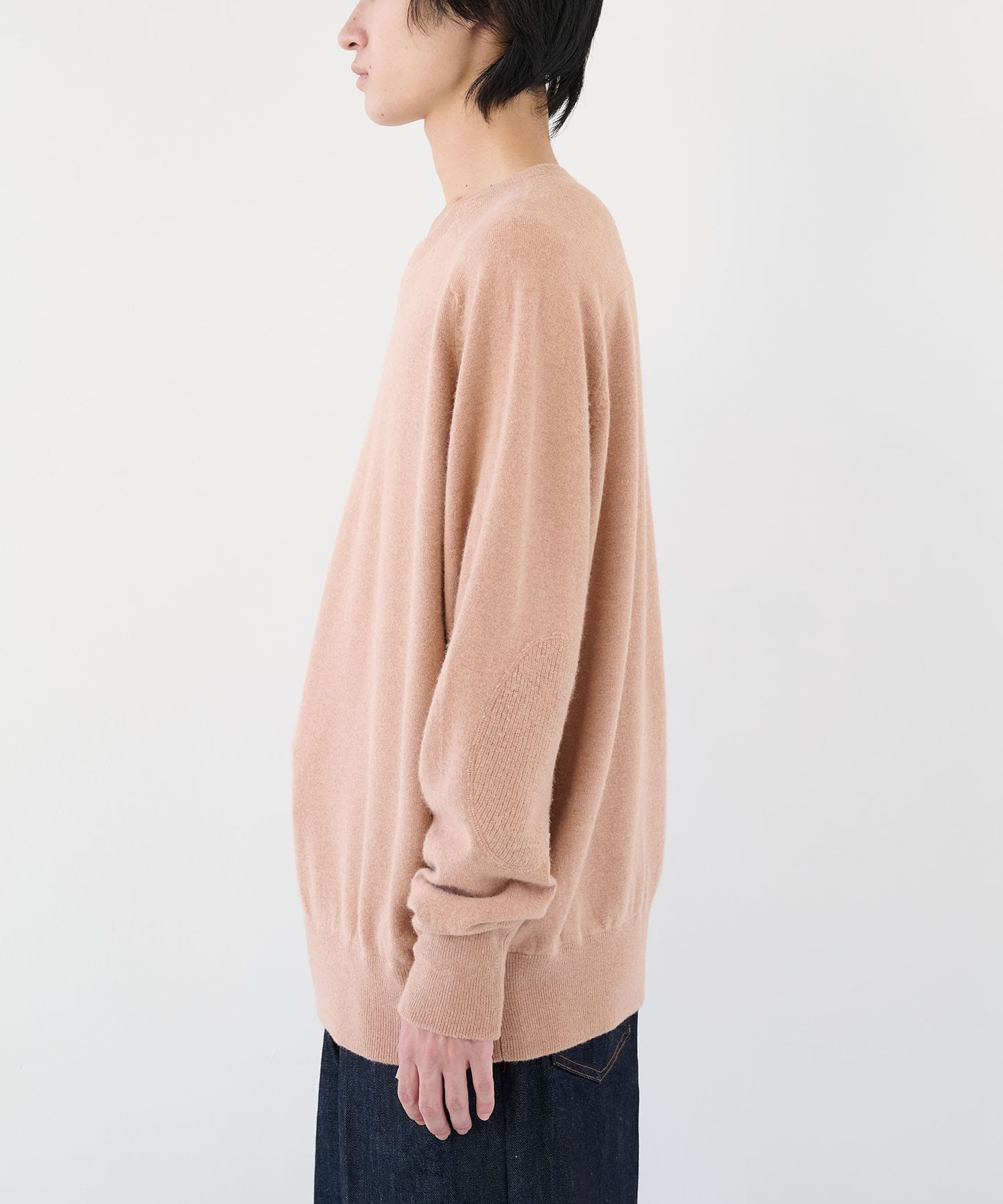 Ex.Legendary YAK  stretch sweater elbow patch walenode