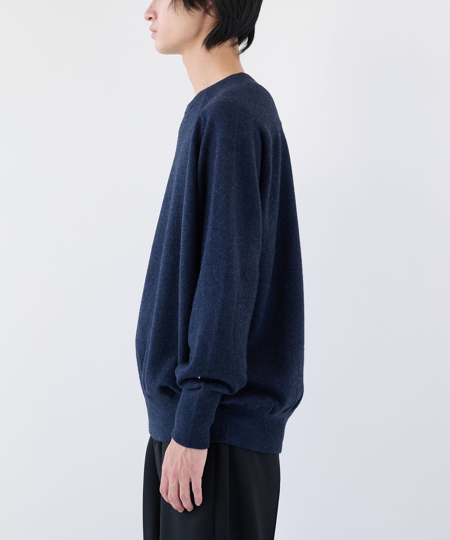 Ex.Legendary YAK  stretch sweater elbow patch walenode