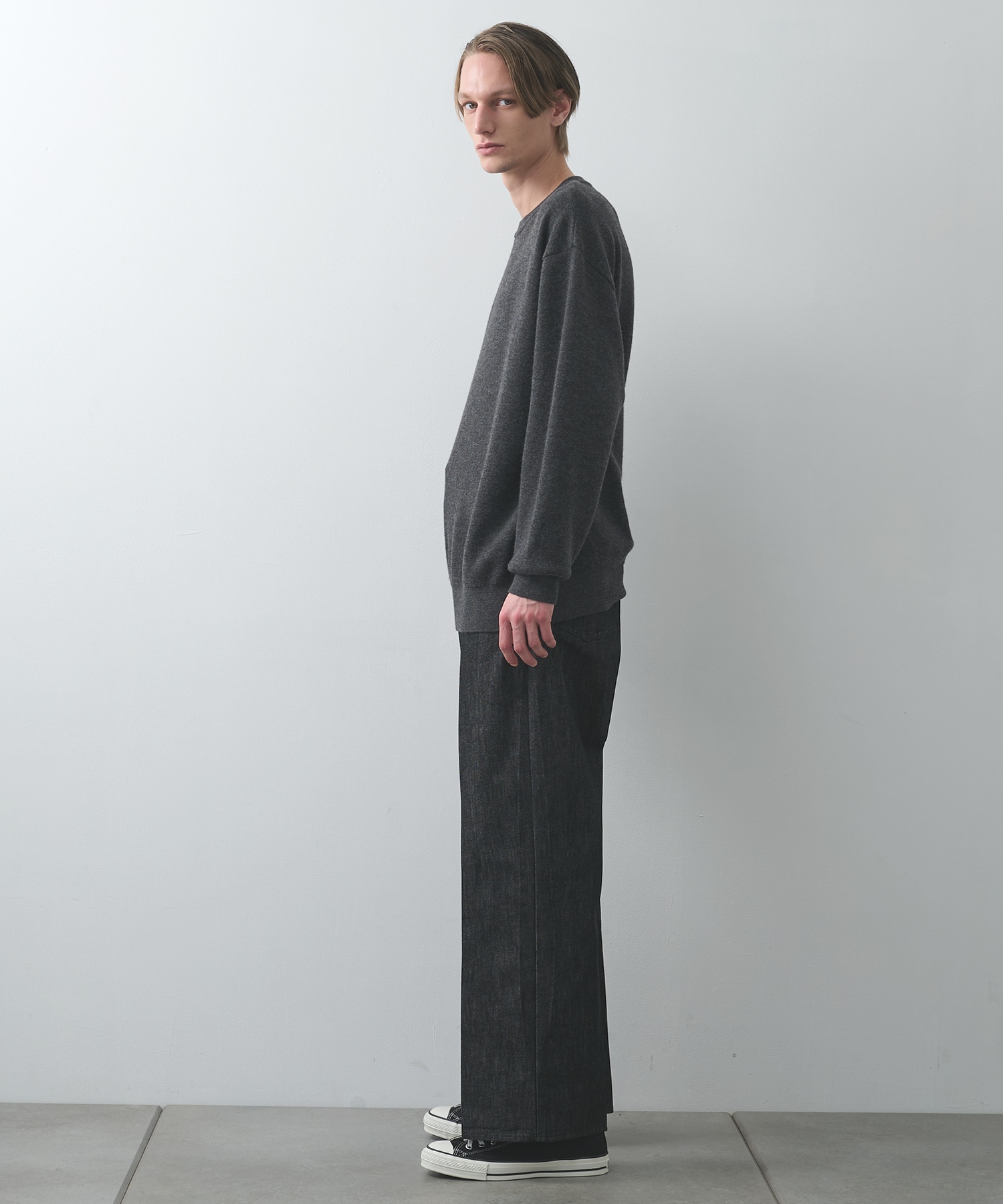 CASHMERE WOOL CREWNECK KNIT STUDIOUS