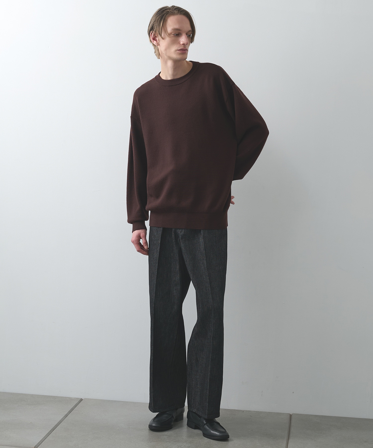 CASHMERE WOOL CREWNECK KNIT STUDIOUS