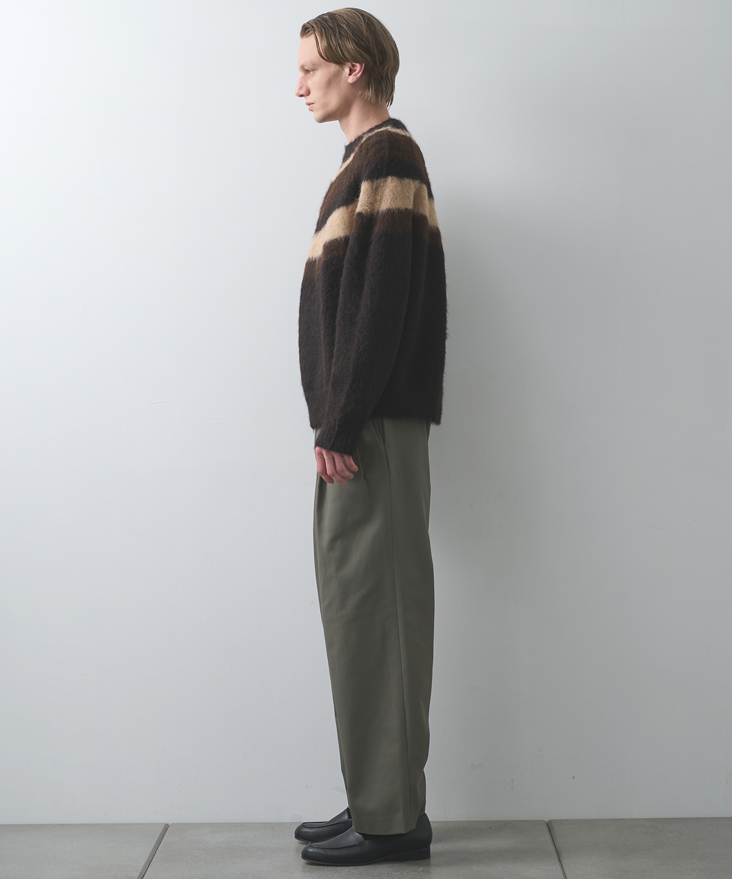 ALPACA BRUSHED STRIPED JUMPER MARKAWARE/marka