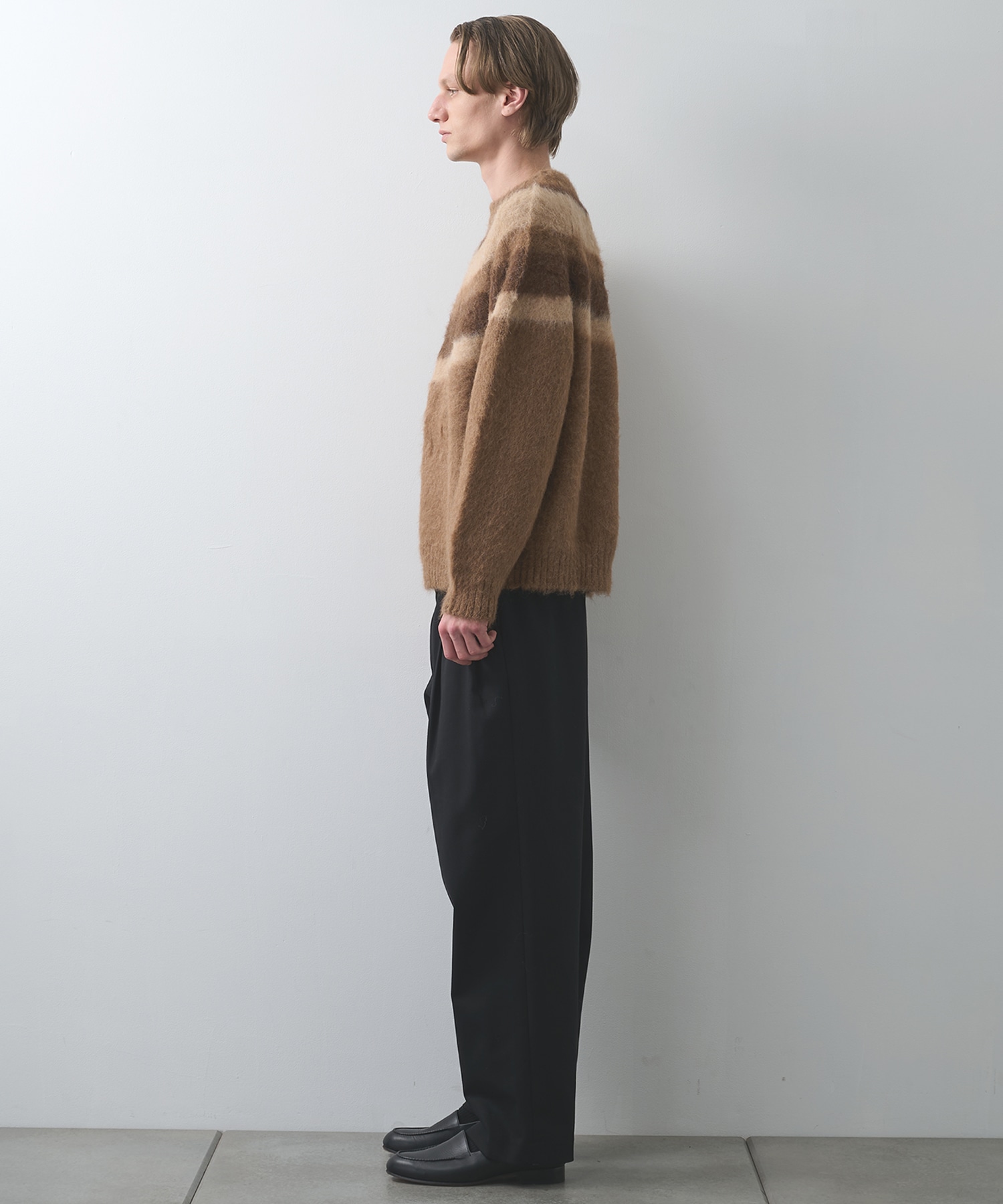 ALPACA BRUSHED STRIPED JUMPER MARKAWARE/marka