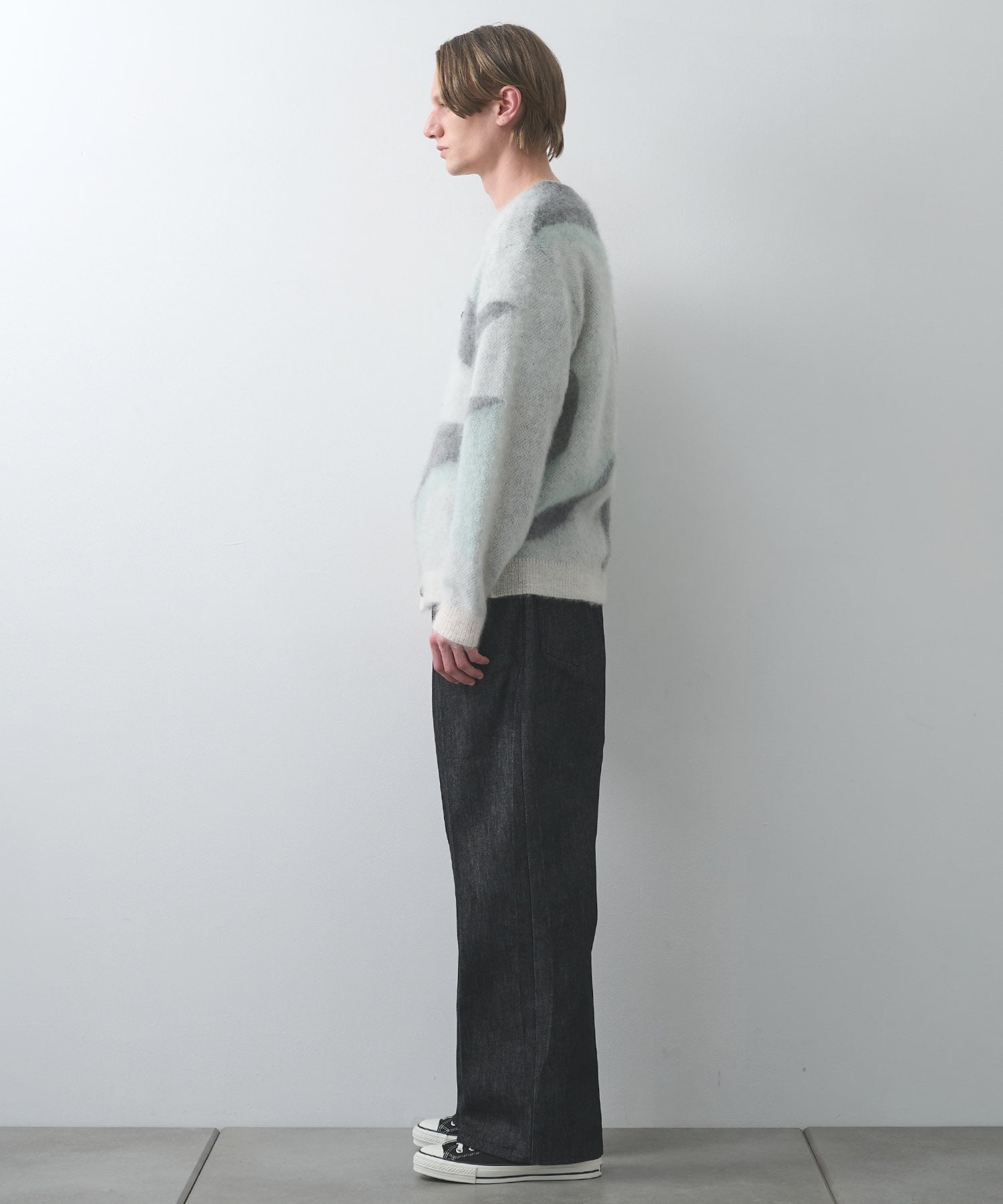 別注 Mohair Jacquard Cardigan WRAPINKNOT